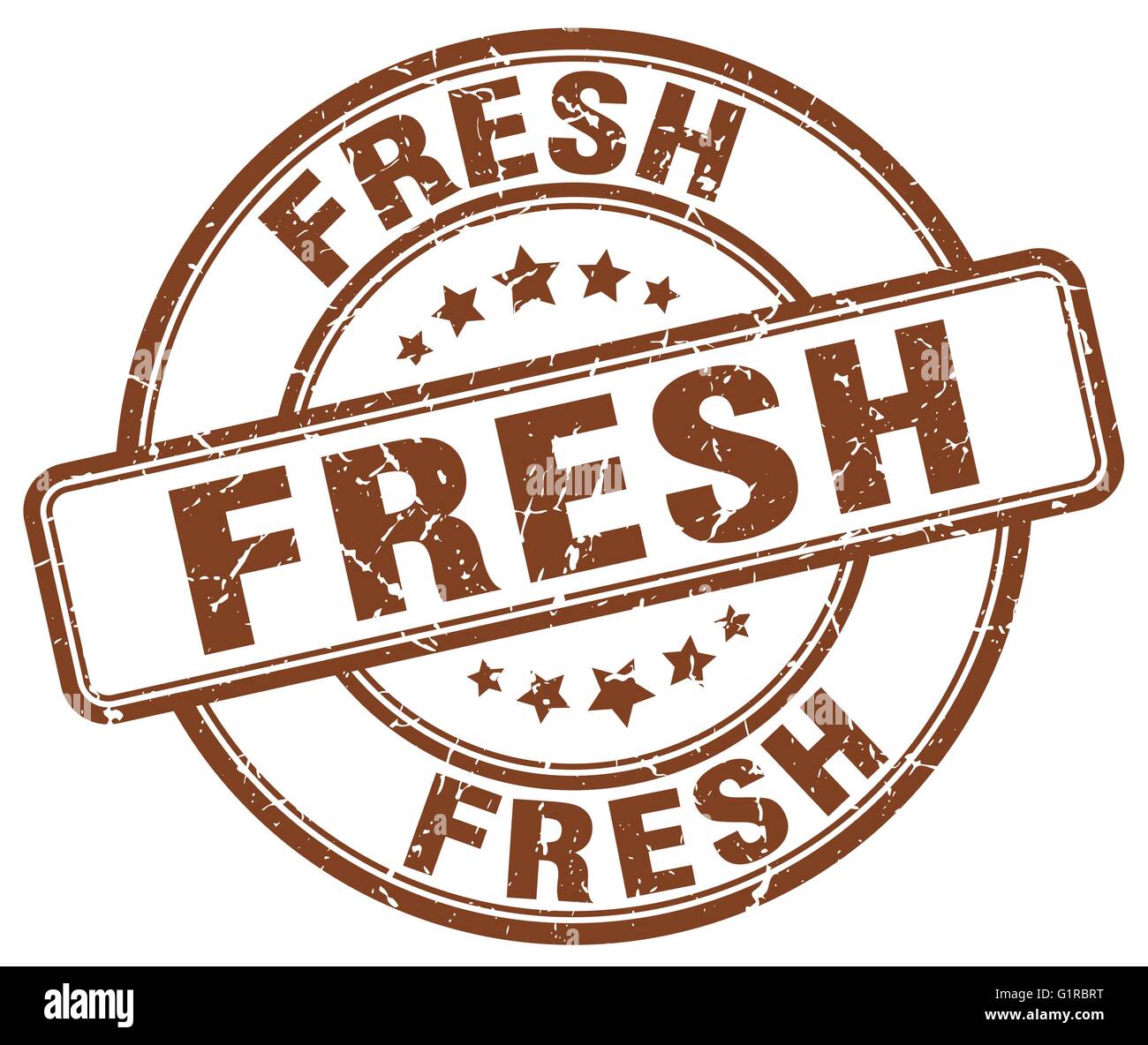 fresh brown grunge round vintage rubber stamp Stock Vector Image & Art ...