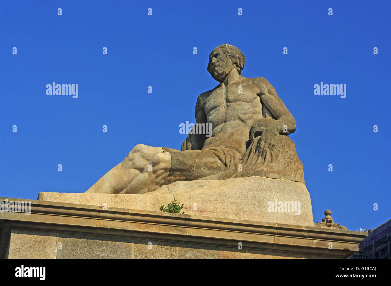 Montjuic, Barcelona, Spain, Statue by, Font Magica ( Magic Fountain ...