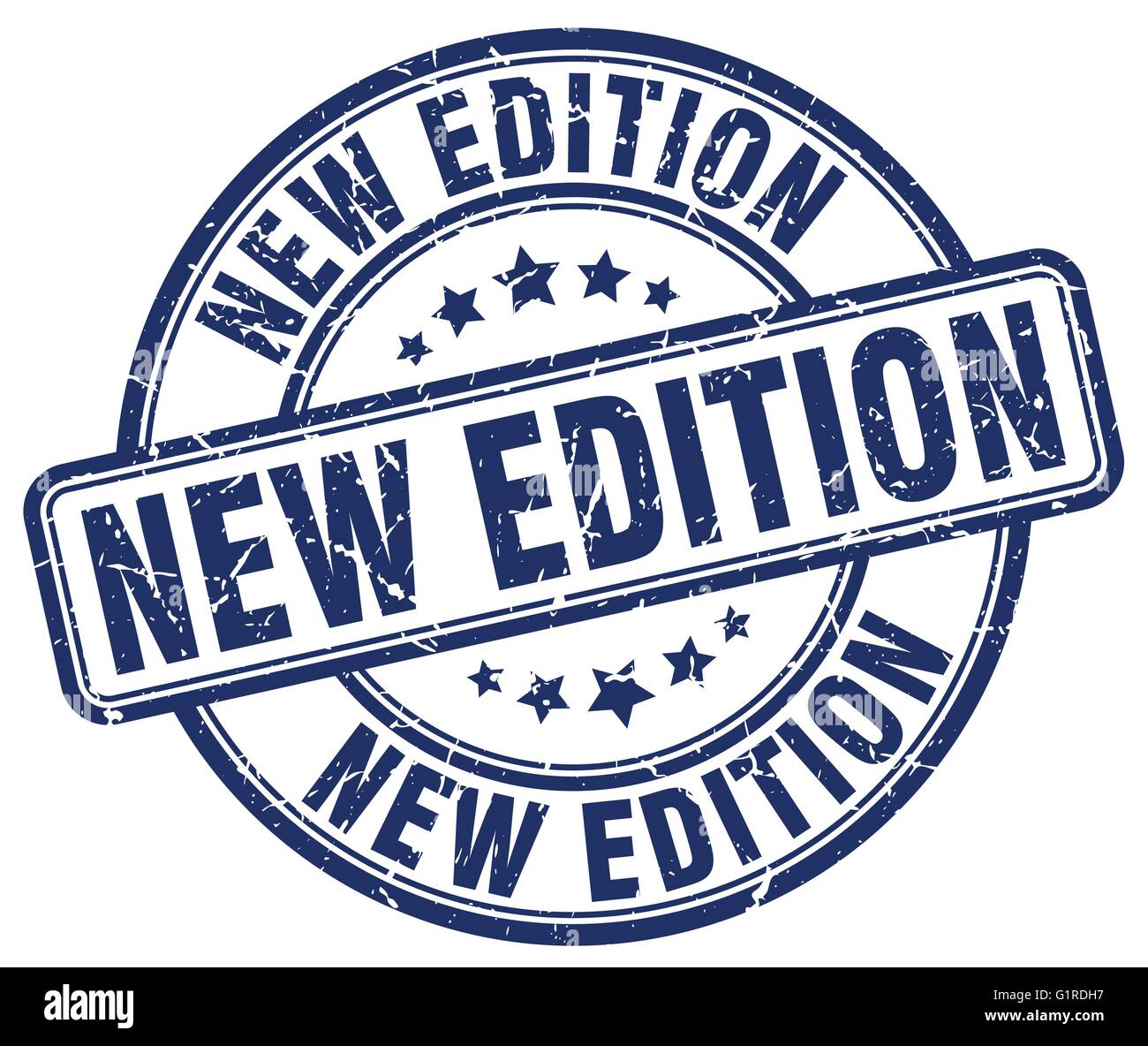 new edition blue grunge round vintage rubber stamp Stock Vector Image ...