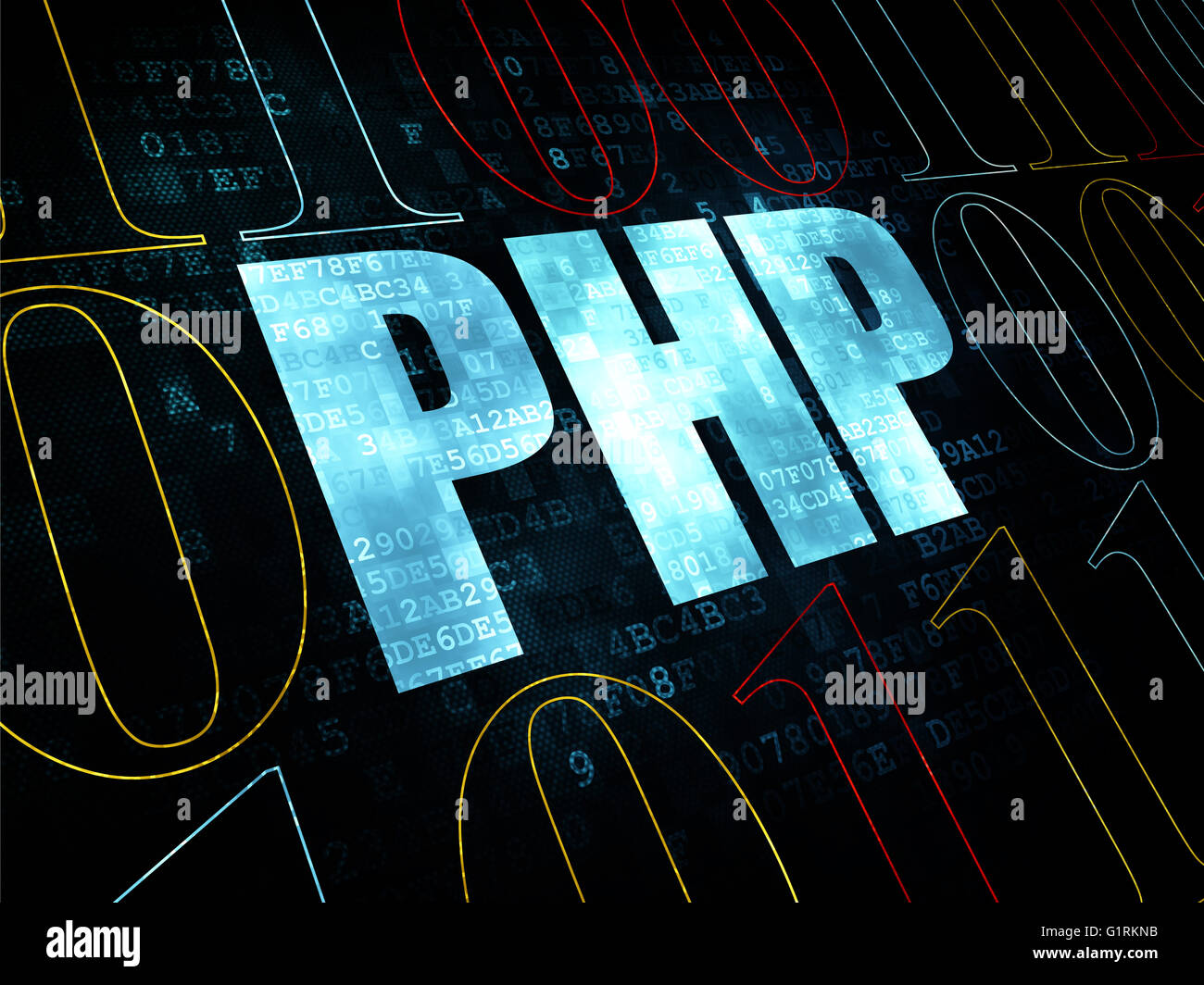 Programming concept Php on Digital background Stock Photo Alamy