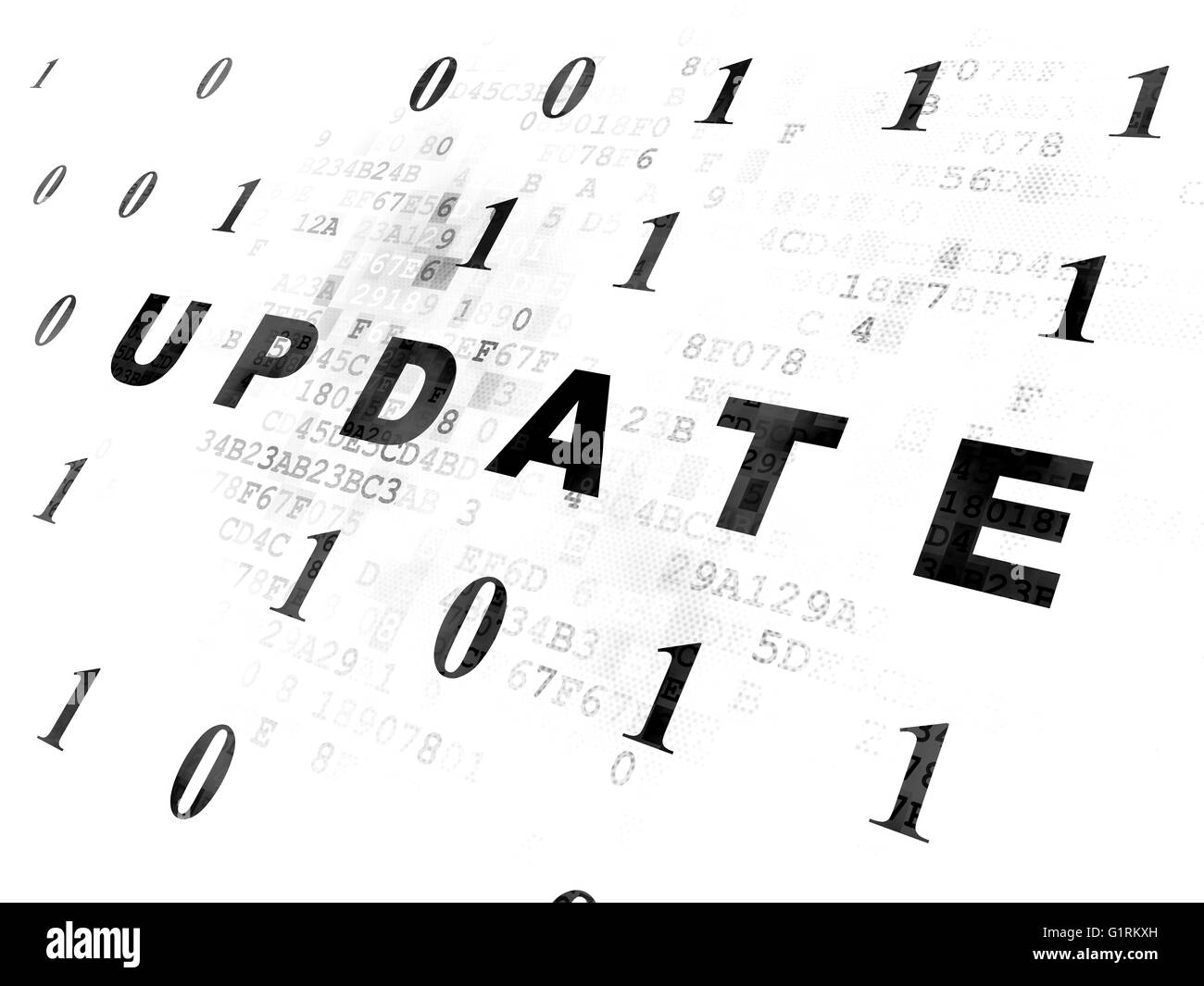 Web design concept: Update on Digital background Stock Photo - Alamy