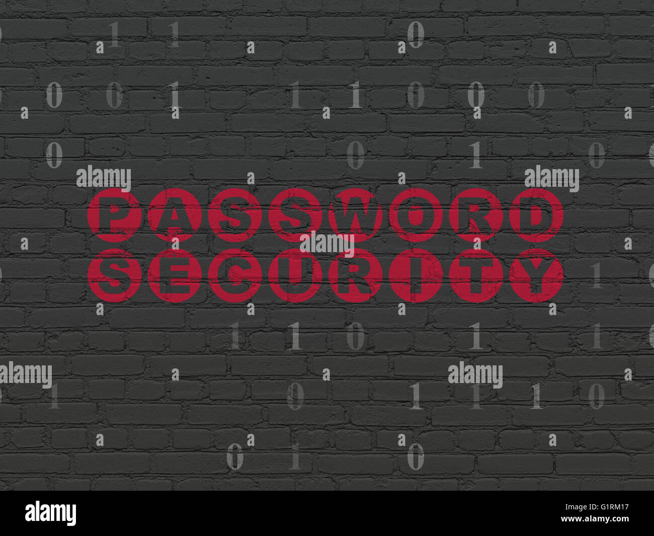 Protection concept: Password Security on wall background Stock Photo ...