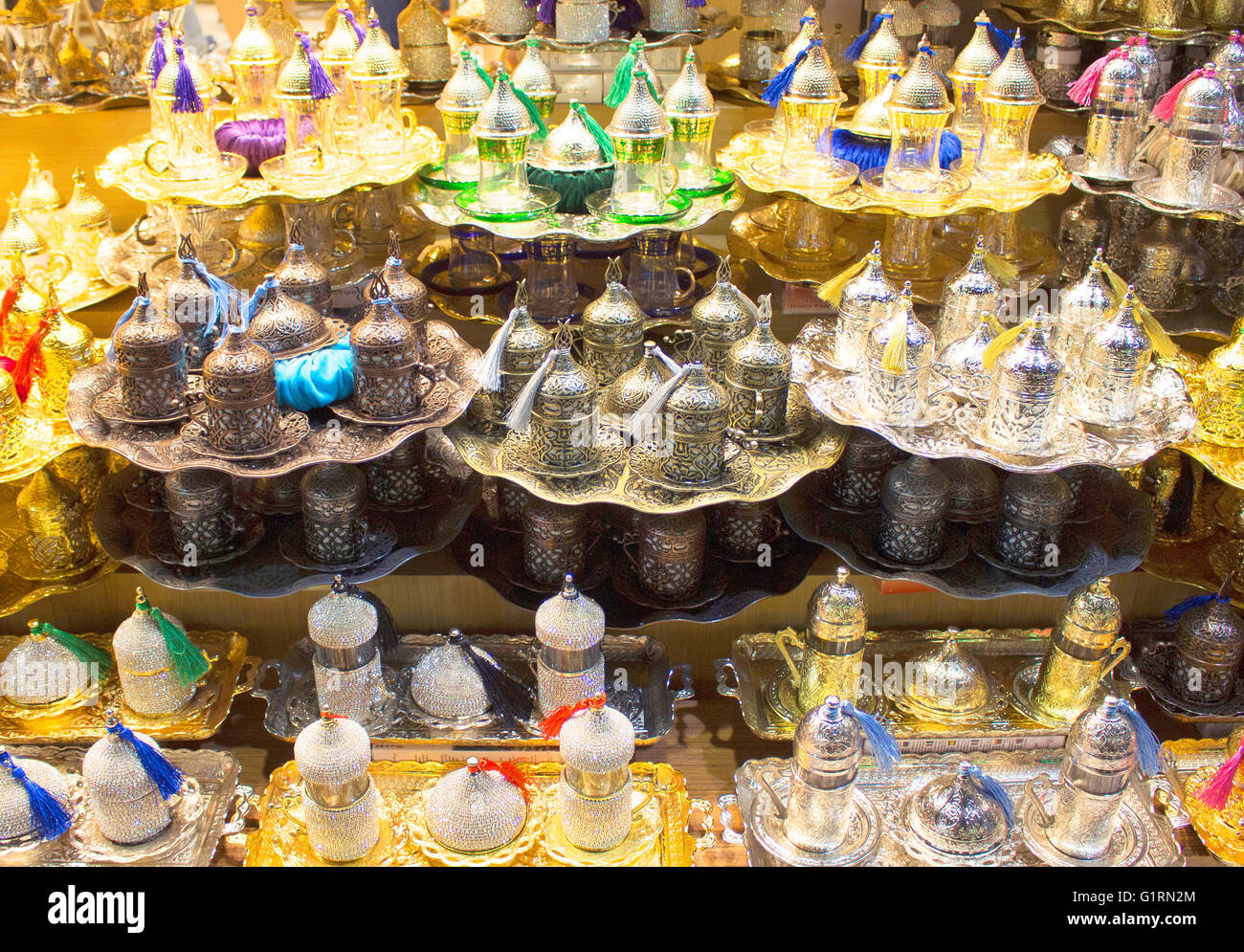 Spice market in Eminonu/Istanbul Stock Photo