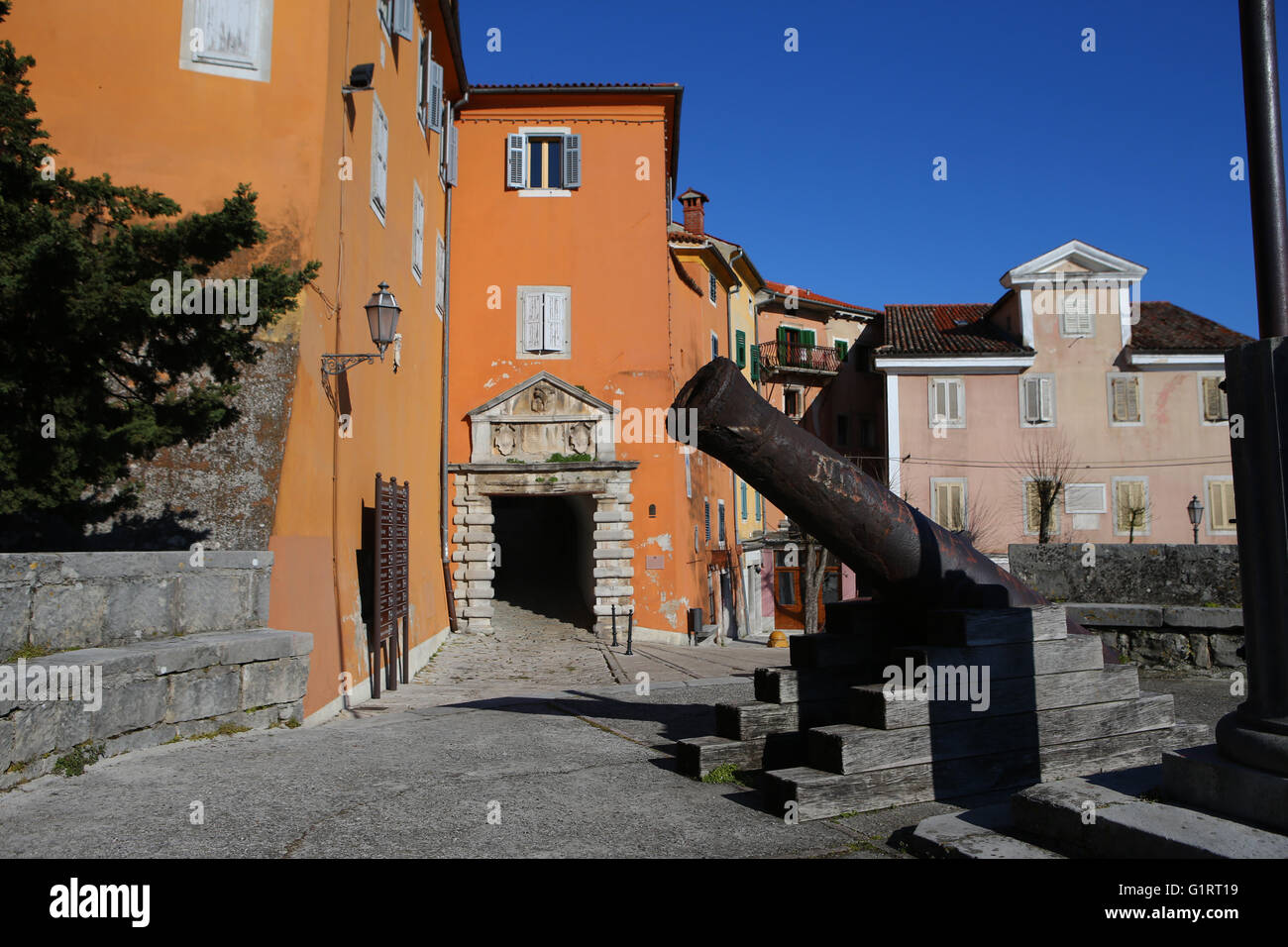 Labin,Istria,Croatia,Porta Sanfior Stock Photo