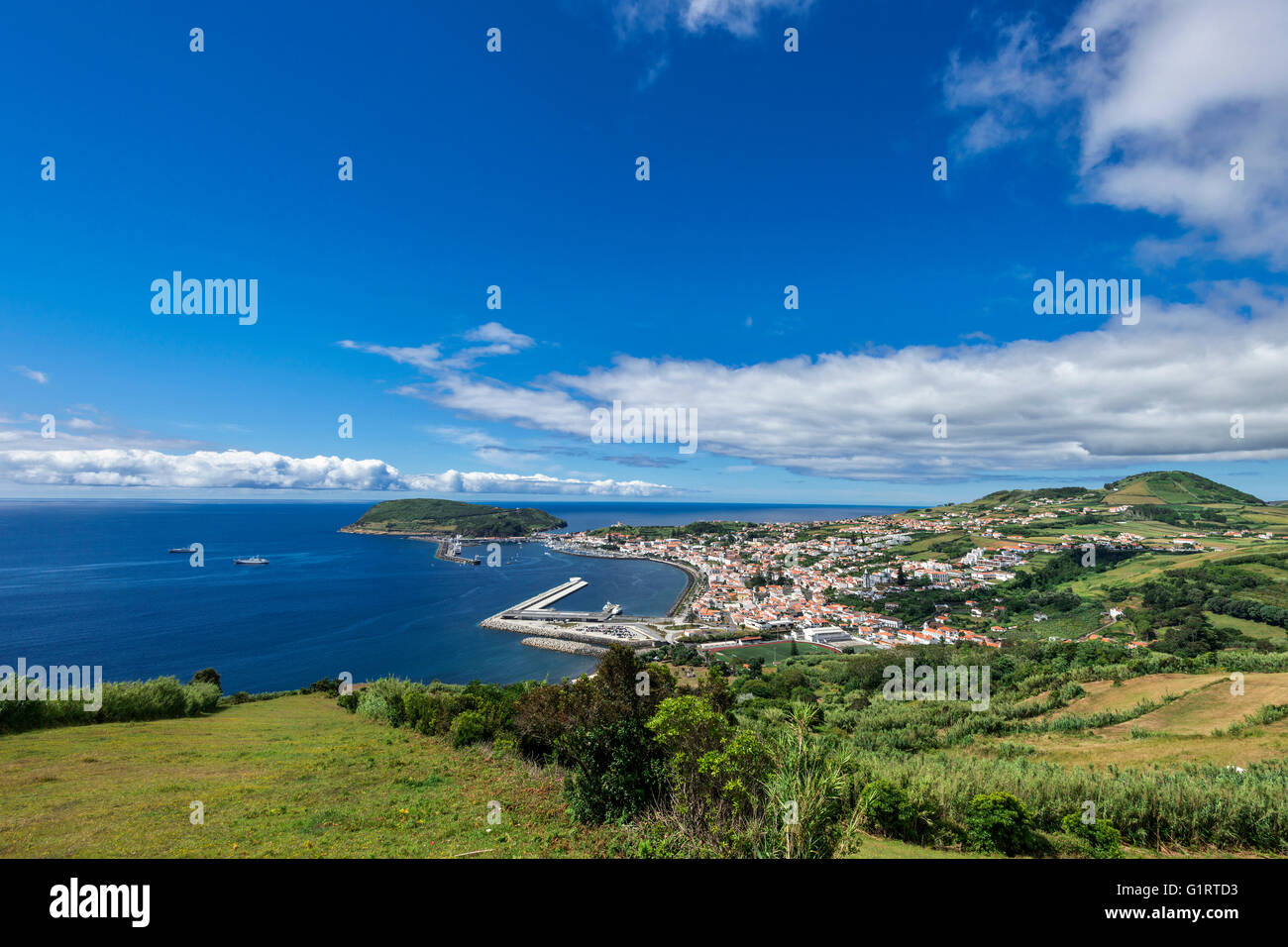 View of Horta, Faial, Azores, Portugal Stock Photo Alamy
