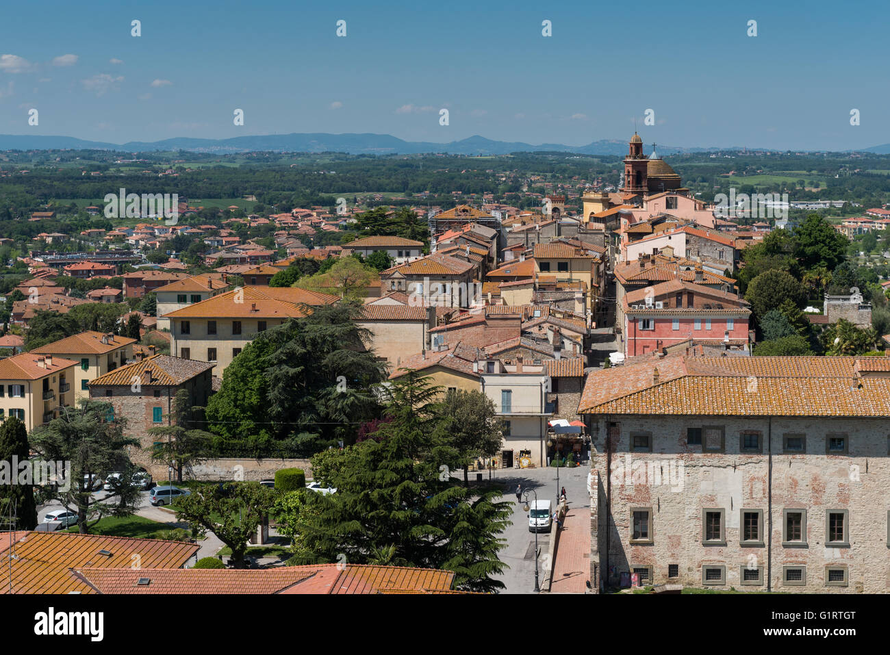 Historic city center, Castiglione del Lago, Umbria, Italy Stock Photo