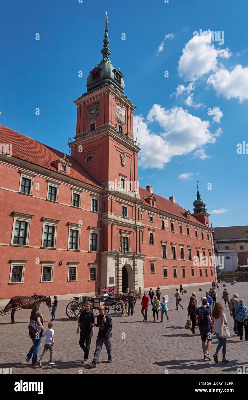 The Royal Castle in Warsaw, Poland Stock Photo