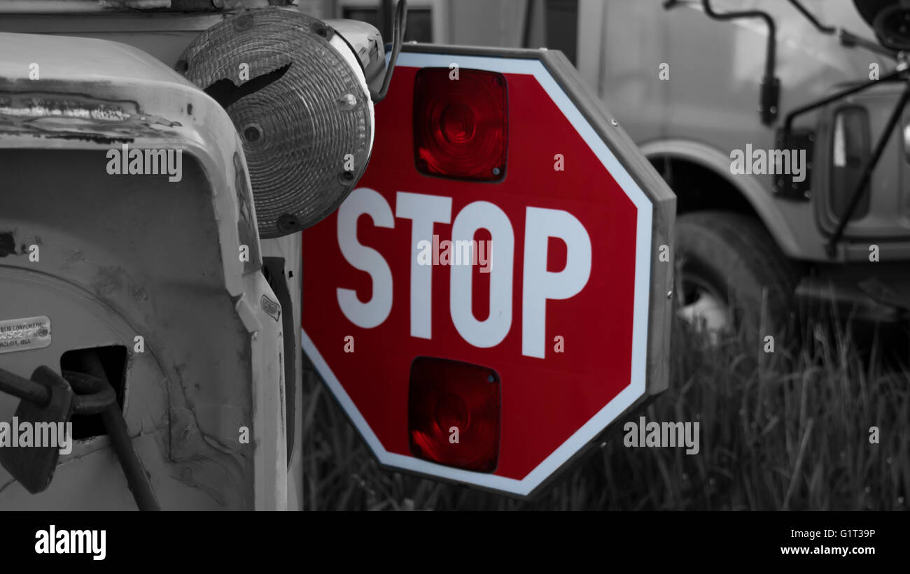 White bus stop sign hi-res stock photography and images - Alamy