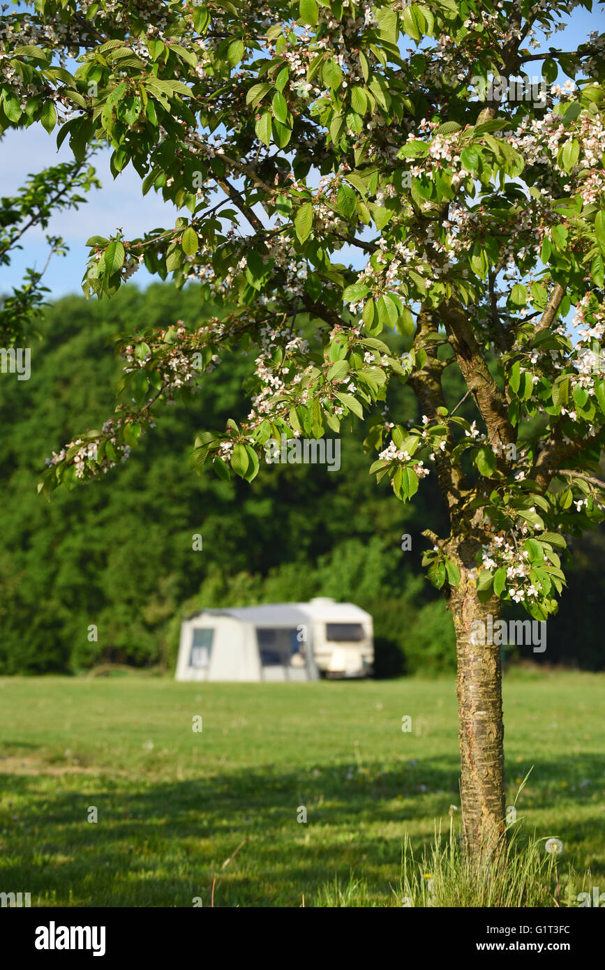 Green caravan hires stock photography and images Alamy
