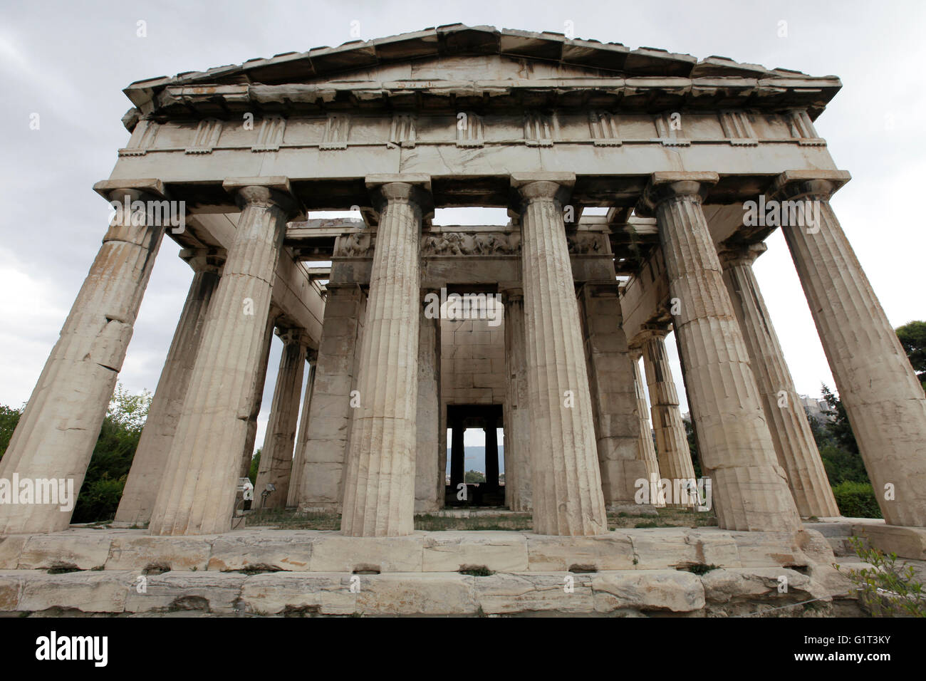 Temple of Hephaestus, Ancient Greek place of worship, built in the ...