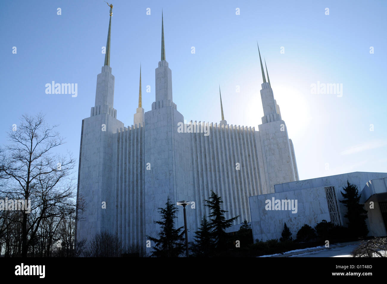 Mormon Temple in Kensington Stock Photo Alamy