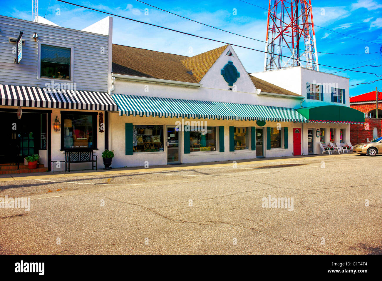 Small family run stores in downtown Boca Grande on Gasparilla Island, Florida Stock Photo Alamy