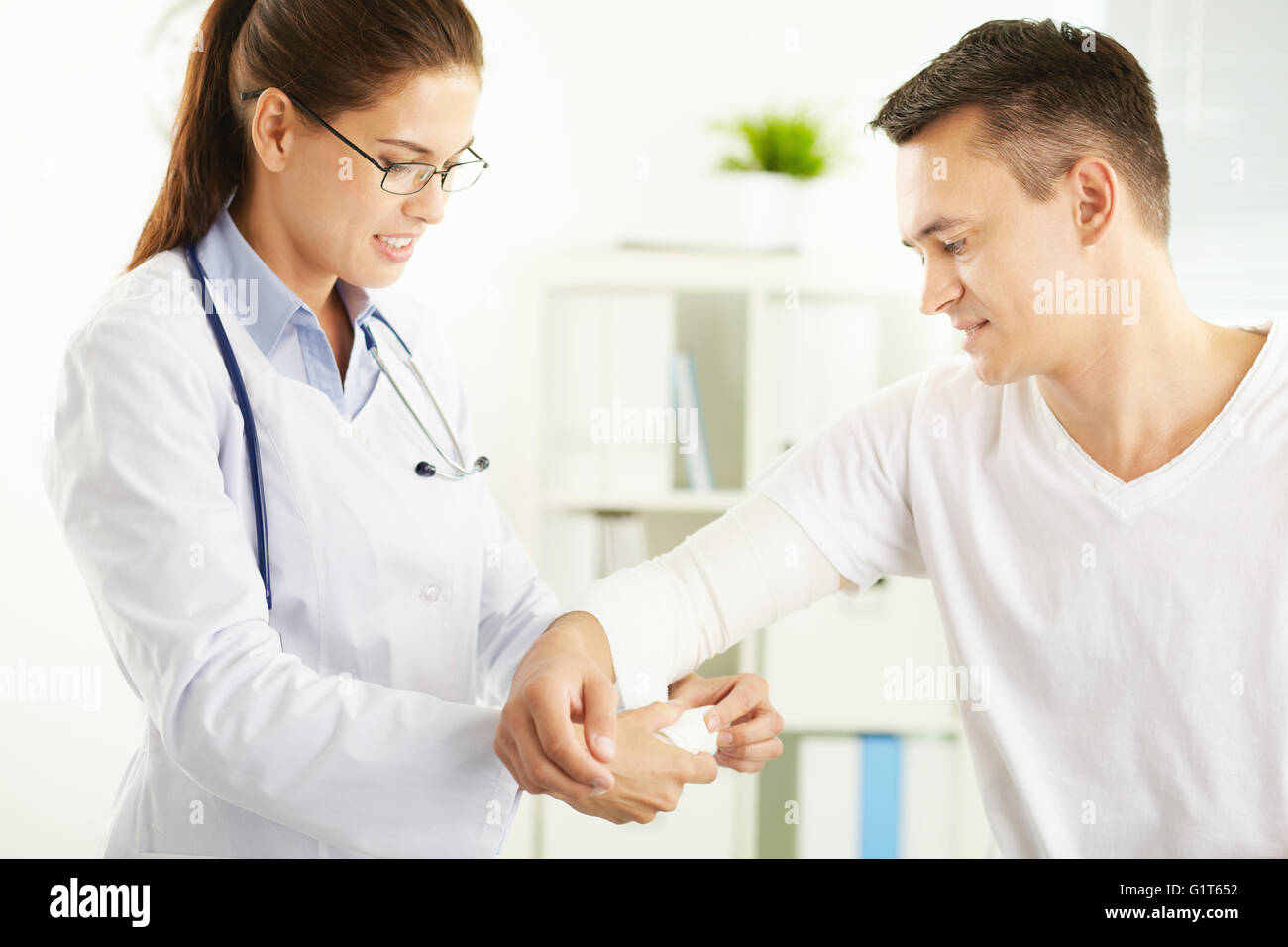 Healing broken arm Stock Photo Alamy