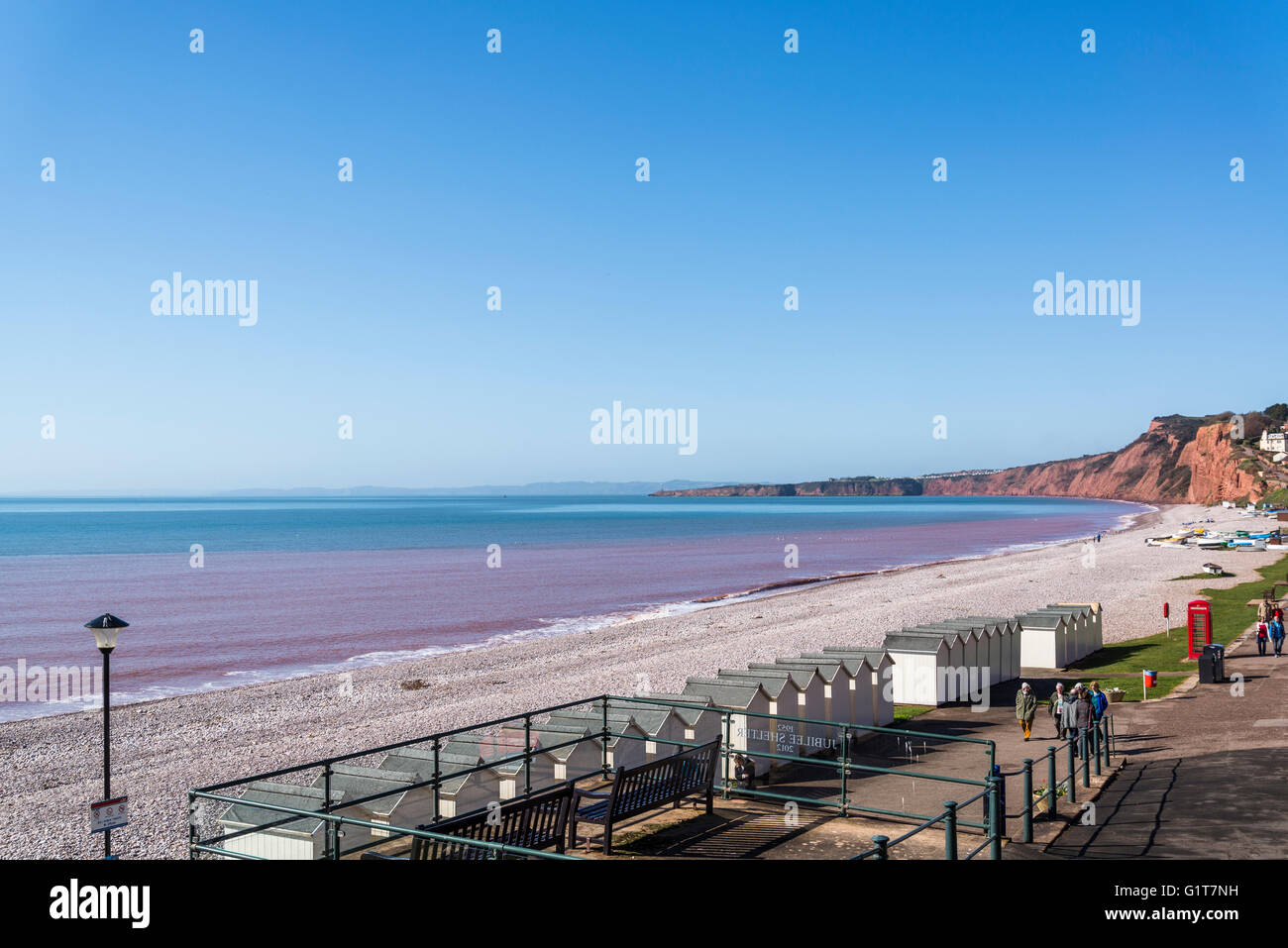 Budleigh Salterton beach, East Devon, England, United Kingdom Stock