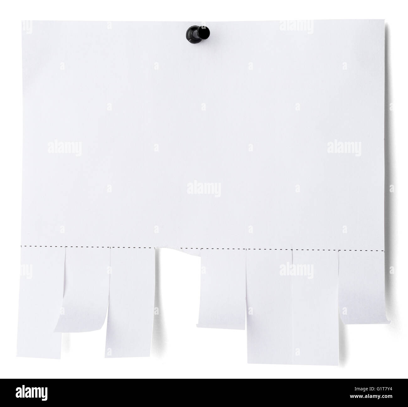 Tear off paper notice with shadow on wall Stock Photo Alamy