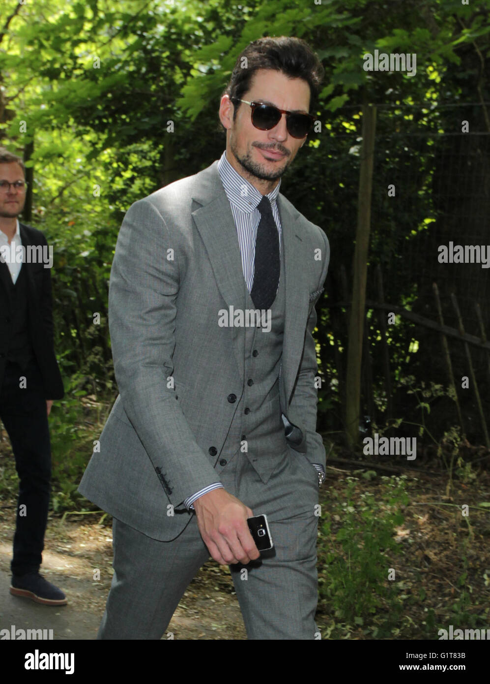 London, UK, 15th June 2015: David Gandy attends the Burberry Prorsum fashion show, London Collections: Men, Spring Summer 2016 i Stock Photo