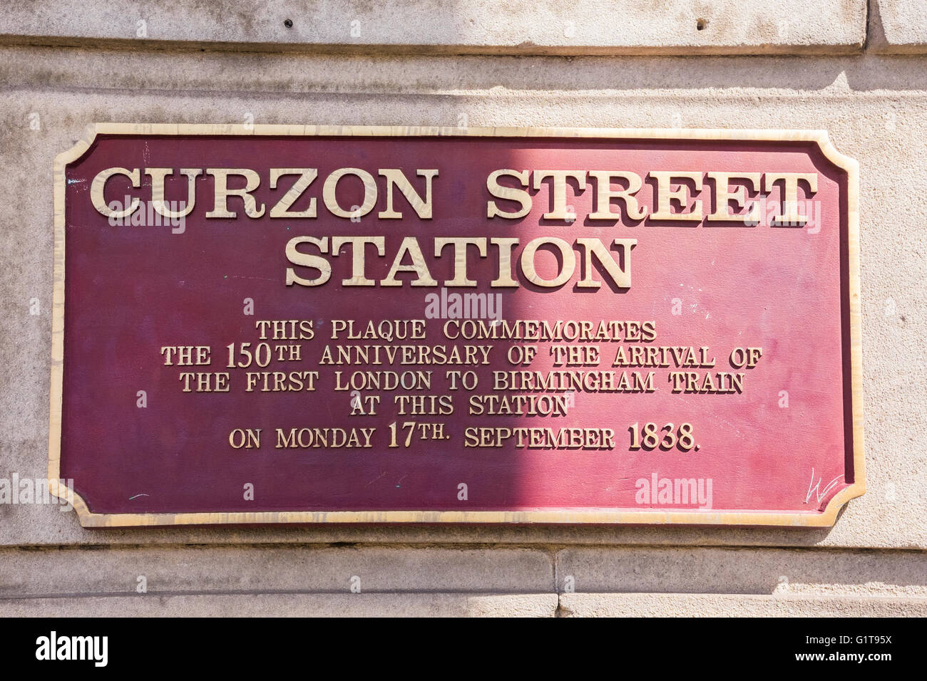 Curzon Street Station, Birmingham, West Midlands, England, U.K. Stock Photo