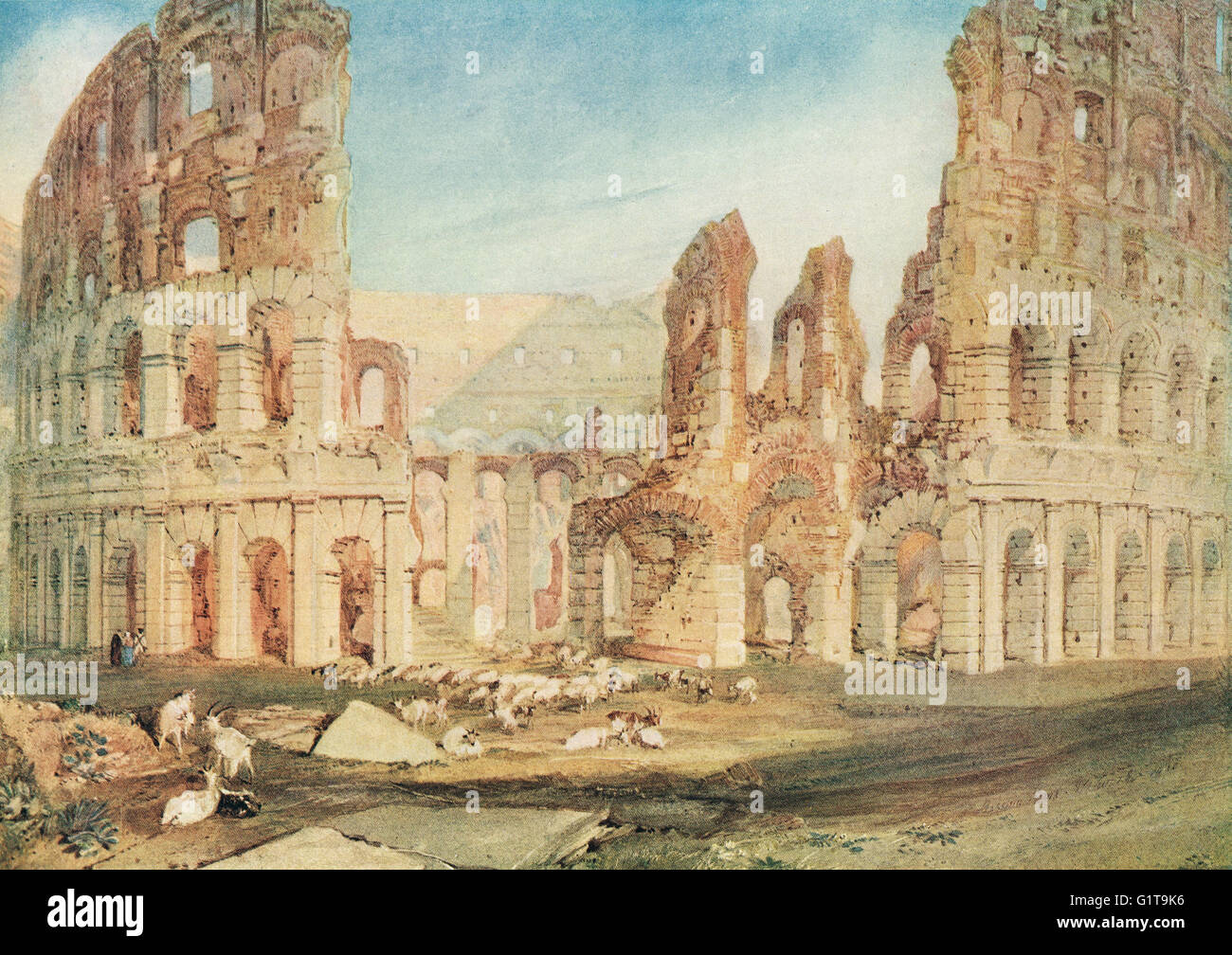 Colosseum, Rome by J M W Turner 1820 Stock Photo