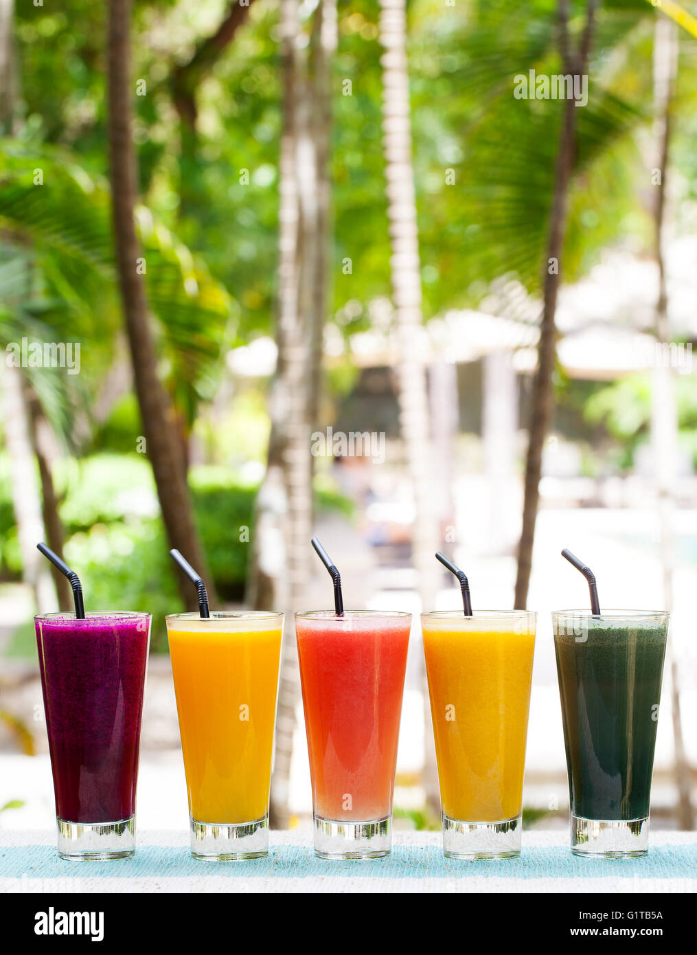 Assortment juices, smoothies, beverages, drinks variety Stock Photo Alamy