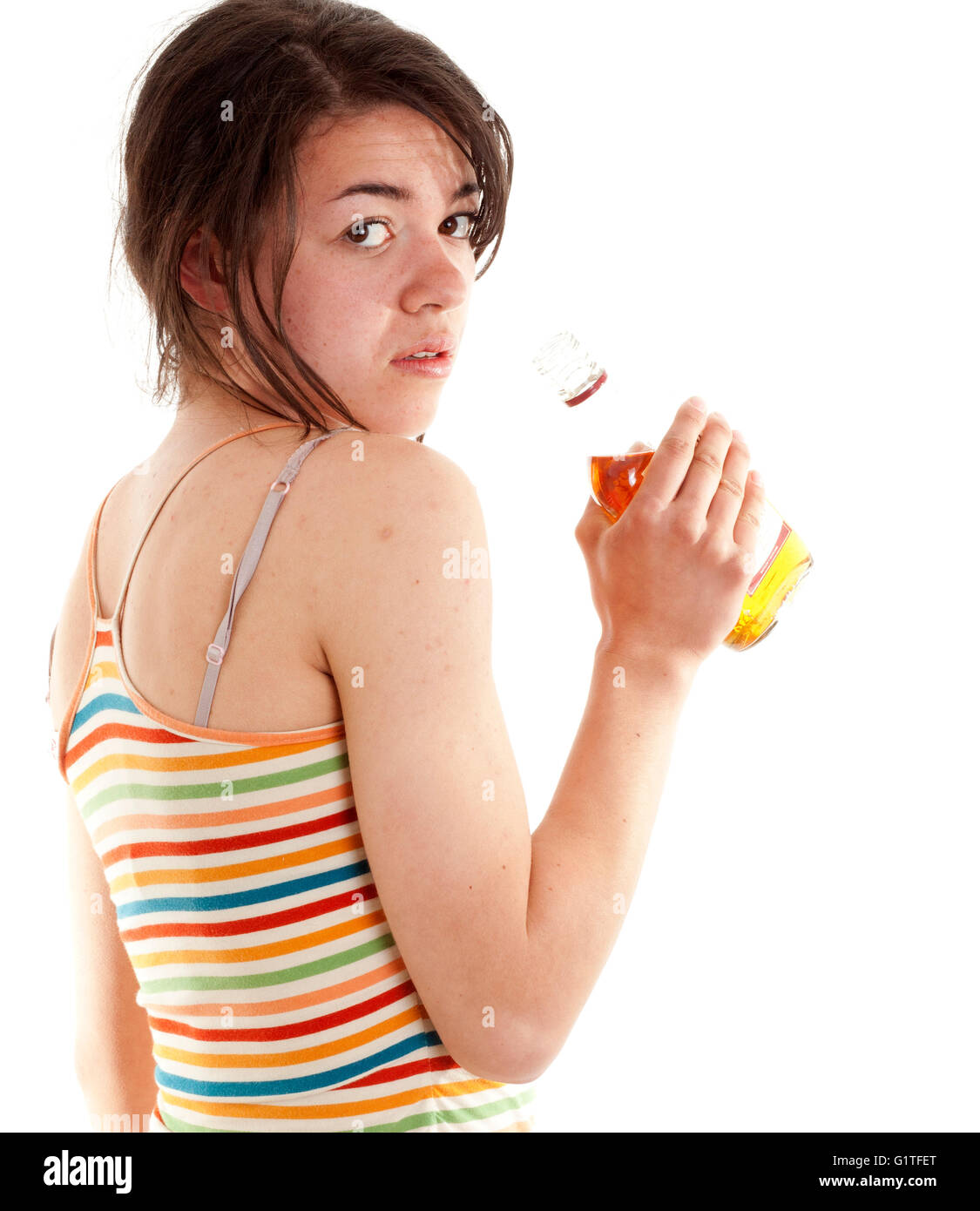 Mini whiskey bottle hires stock photography and images Alamy