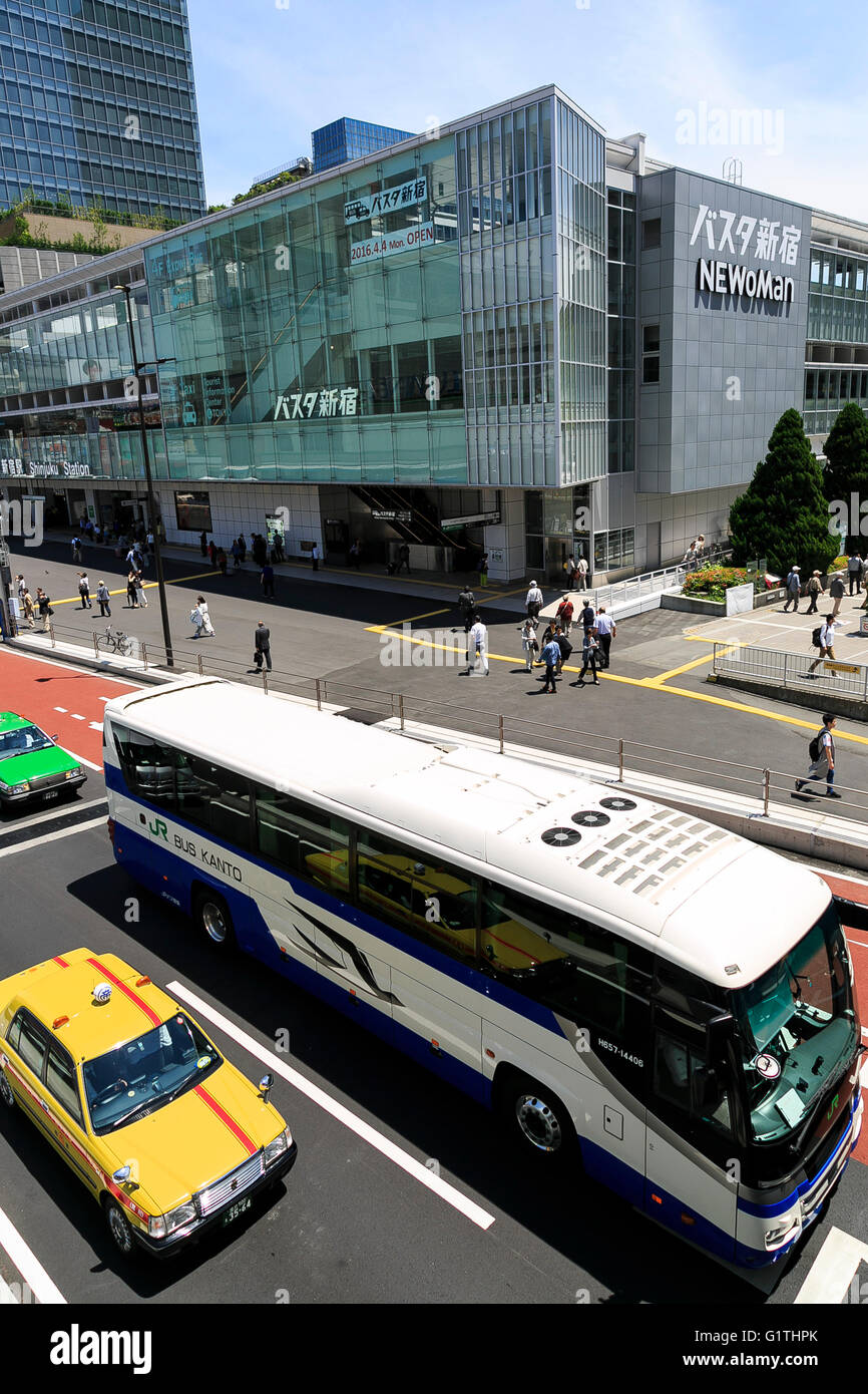 A general view of the Shinjuku Expressway Bus Terminal on May 18, 2016, Tokyo, Japan. The bus