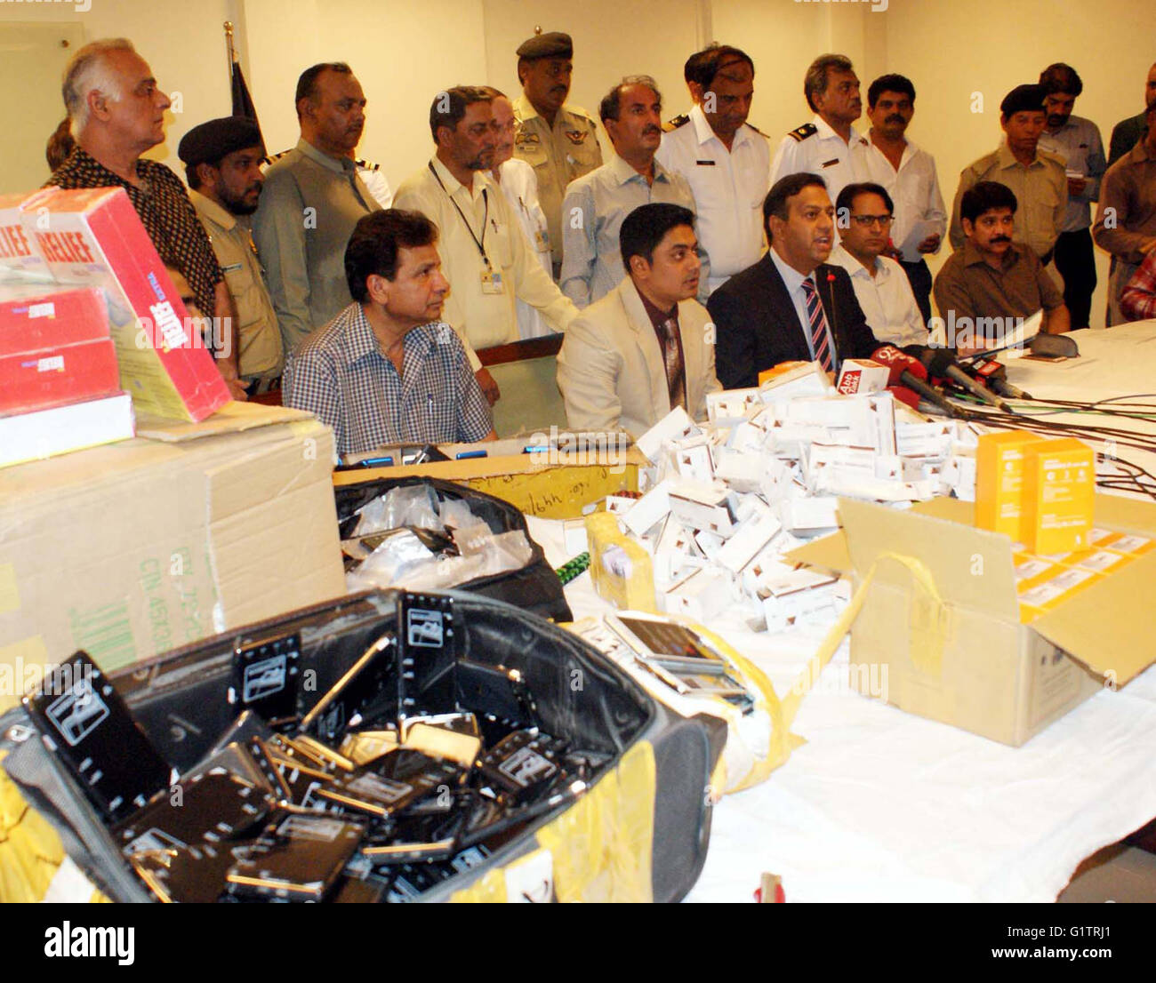 Additional Customs Collector Asad Raza and Deputy Collector Ali Raza ...