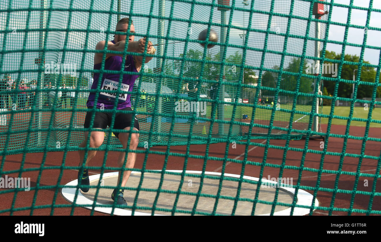 Ostrava, Czech Republic. 19th May, 2016. Polish hammer thrower Pawel