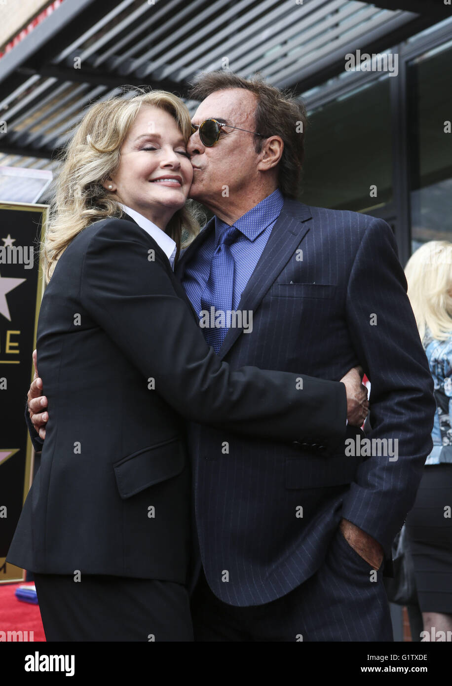 Los Angeles, California, USA. 19th May, 2016. 'Days of Our Lives' Actress DEIDRE HALL (L) attends a ceremony as she is being honored with a star on The Hollywood Walk Of Fame. Credit:  Ringo Chiu/ZUMA Wire/Alamy Live News Stock Photo