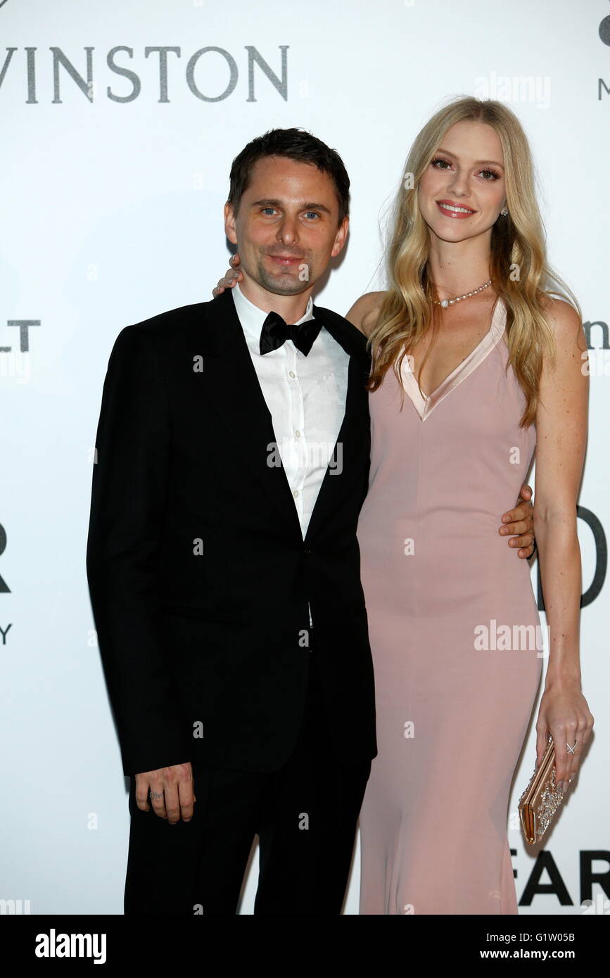 Matthew Bellamy and Elle Evans attend amfAR's Cinema Against Aids Gala