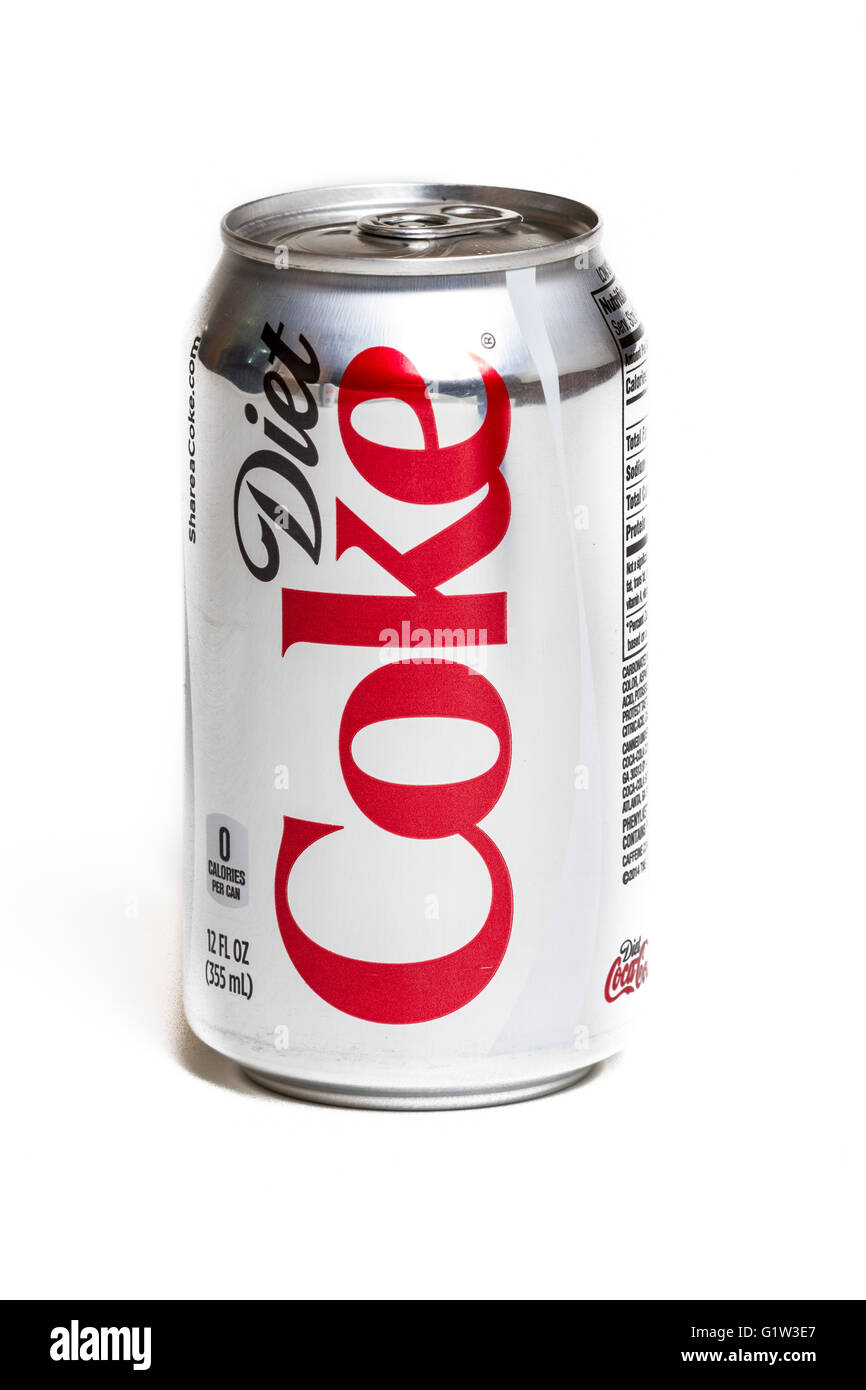 A can of Diet Coke Stock Photo