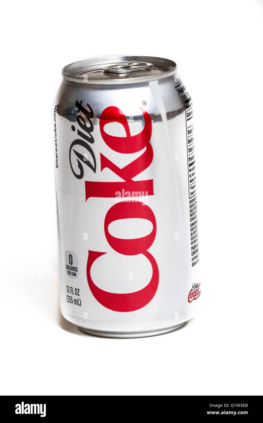 A can of Diet Coke Stock Photo