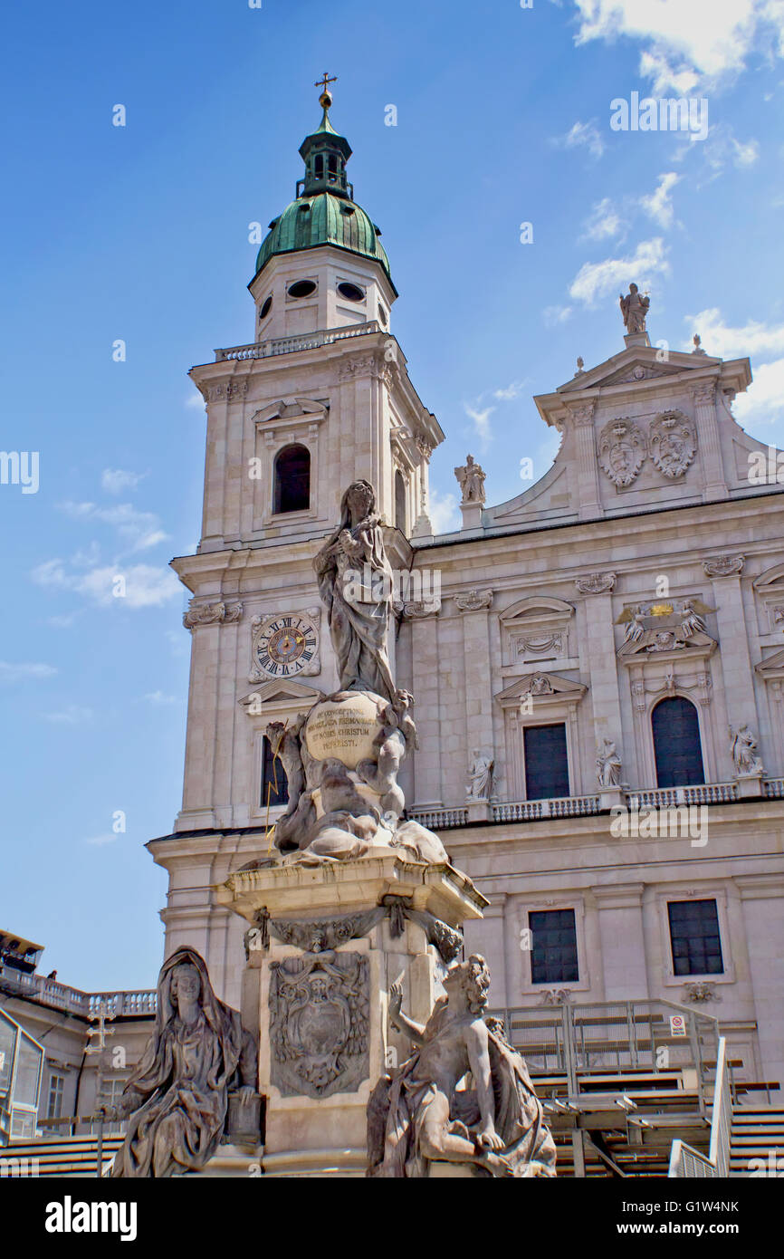 The facade of the Basilica of St. Peter in Salzburg (Austria Stock ...