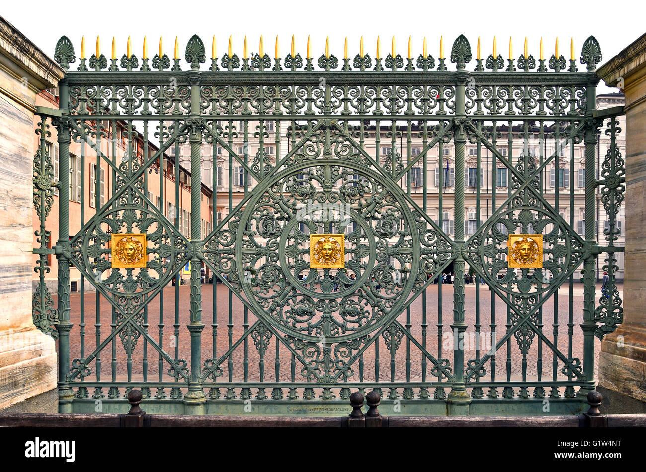 The royal palace of turin stock photo alamy