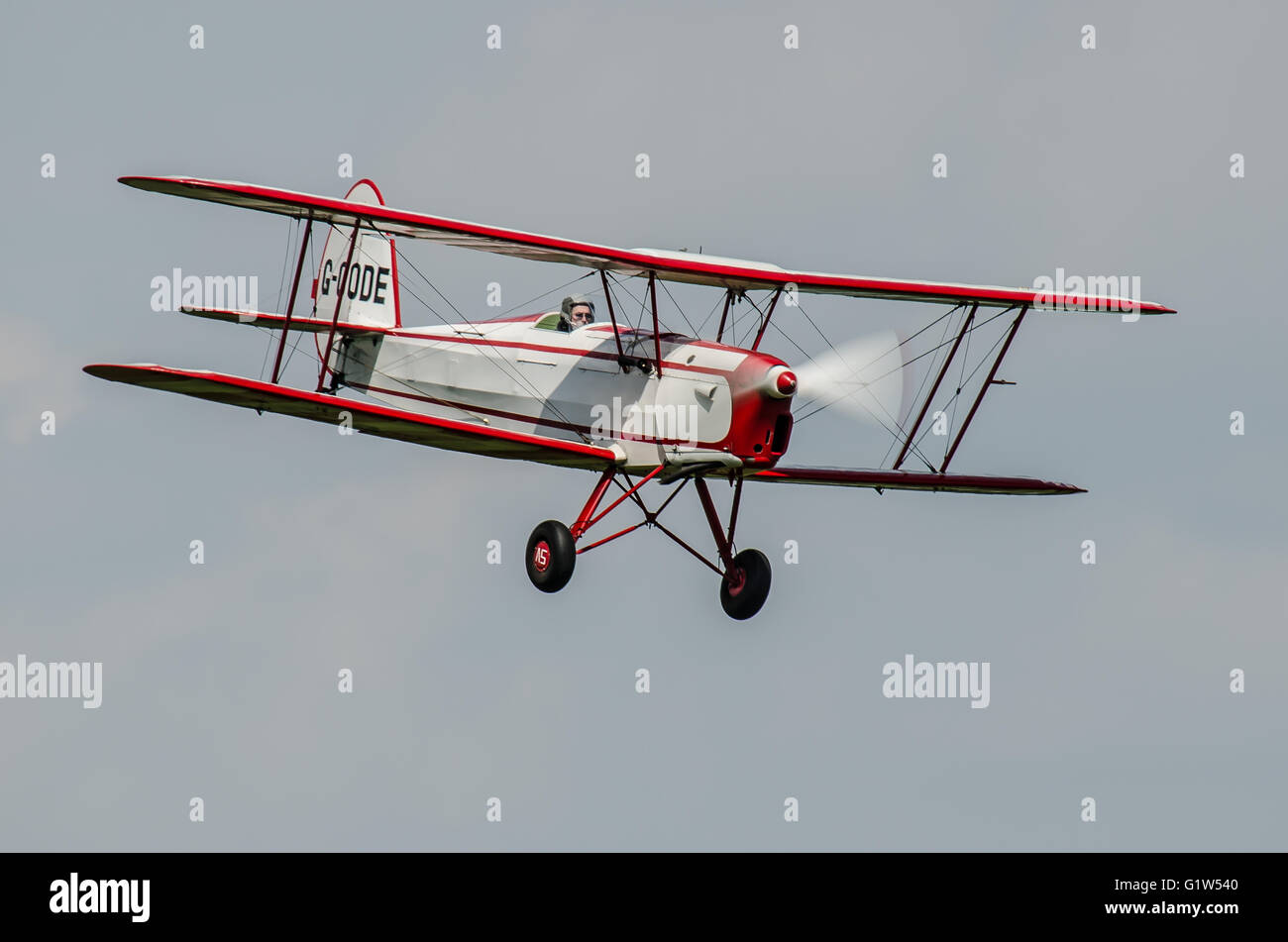 The Stampe SV.4 was designed as a biplane tourer/training aircraft in the early 1930s by Stampe et Vertongen at Antwerp. Stock Photo