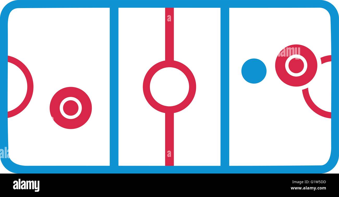 Air hockey table with mallets Stock Vector Image & Art Alamy