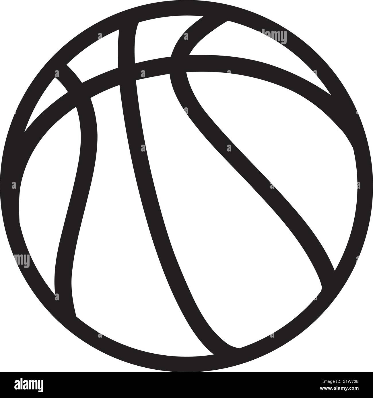 Basketball Ball on white Background Stock Vector Image & Art - Alamy