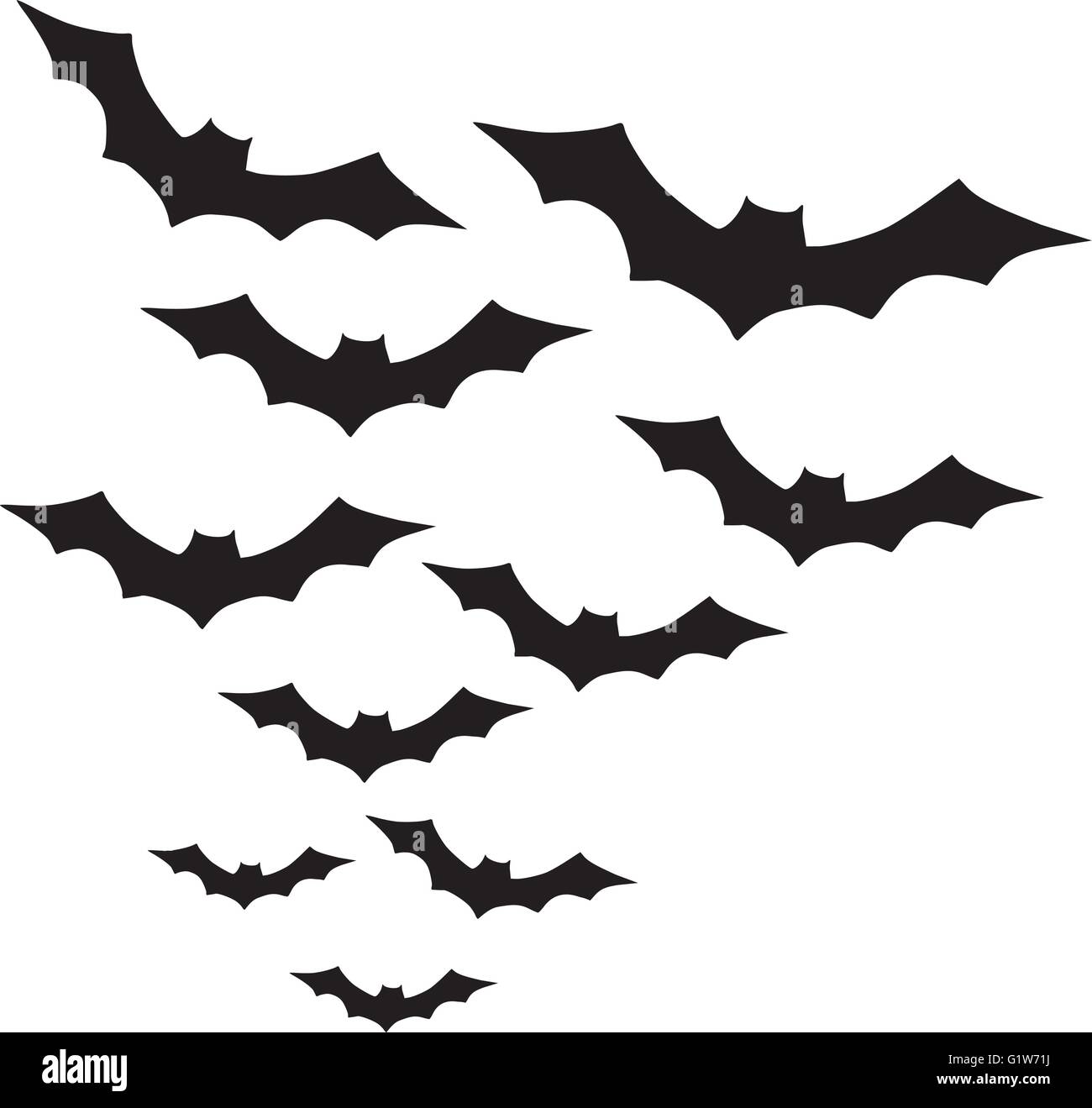 Group of Bats Stock Vector Image & Art - Alamy