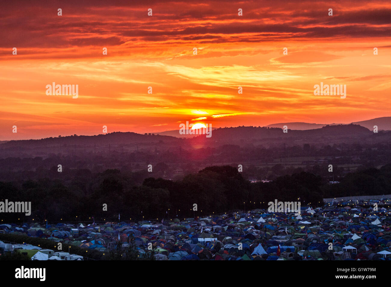 Glastonbury Camping High Resolution Stock Photography and Images Alamy