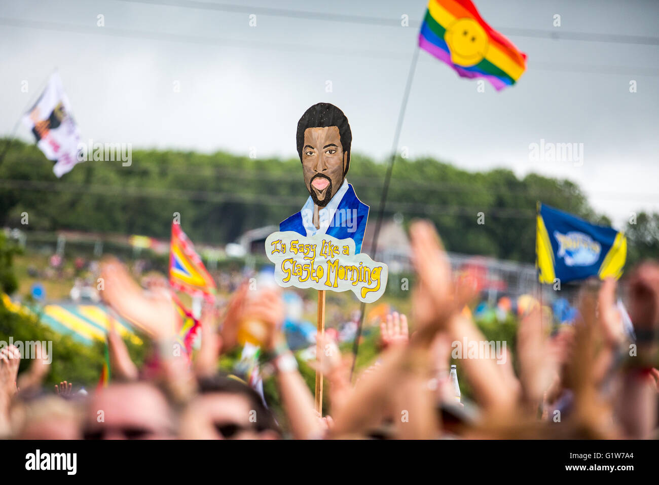Lionel Richie performing at Glastonbury Festival Stock Photo