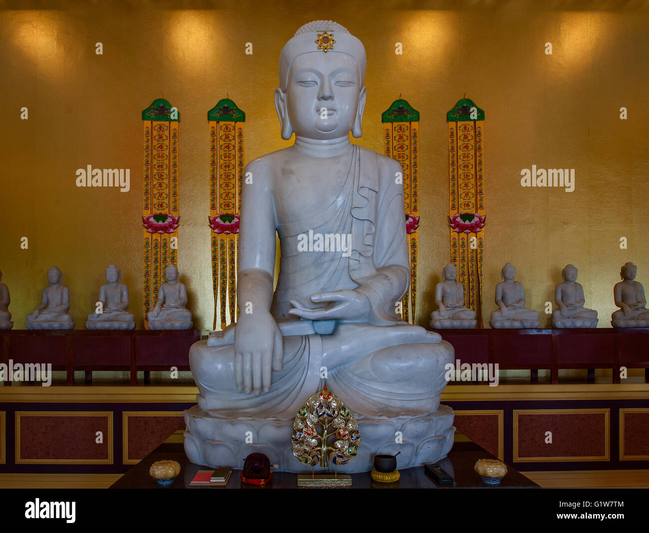 Budhha at Wat Viharn Sien, Pattaya, Thailand Stock Photo