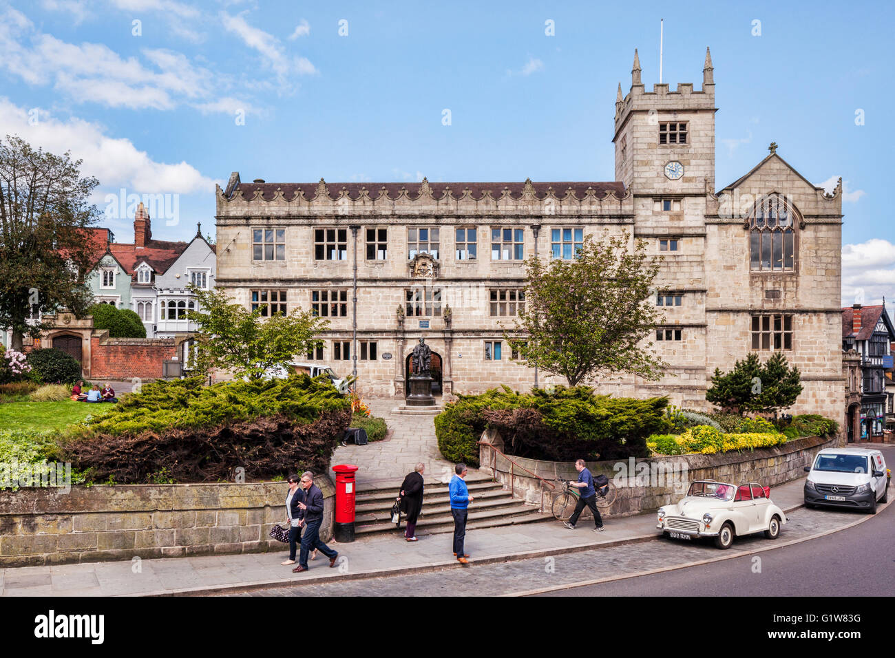 Shrewsbury Library, a Grade 1 listed building, formerly Shrewsbury