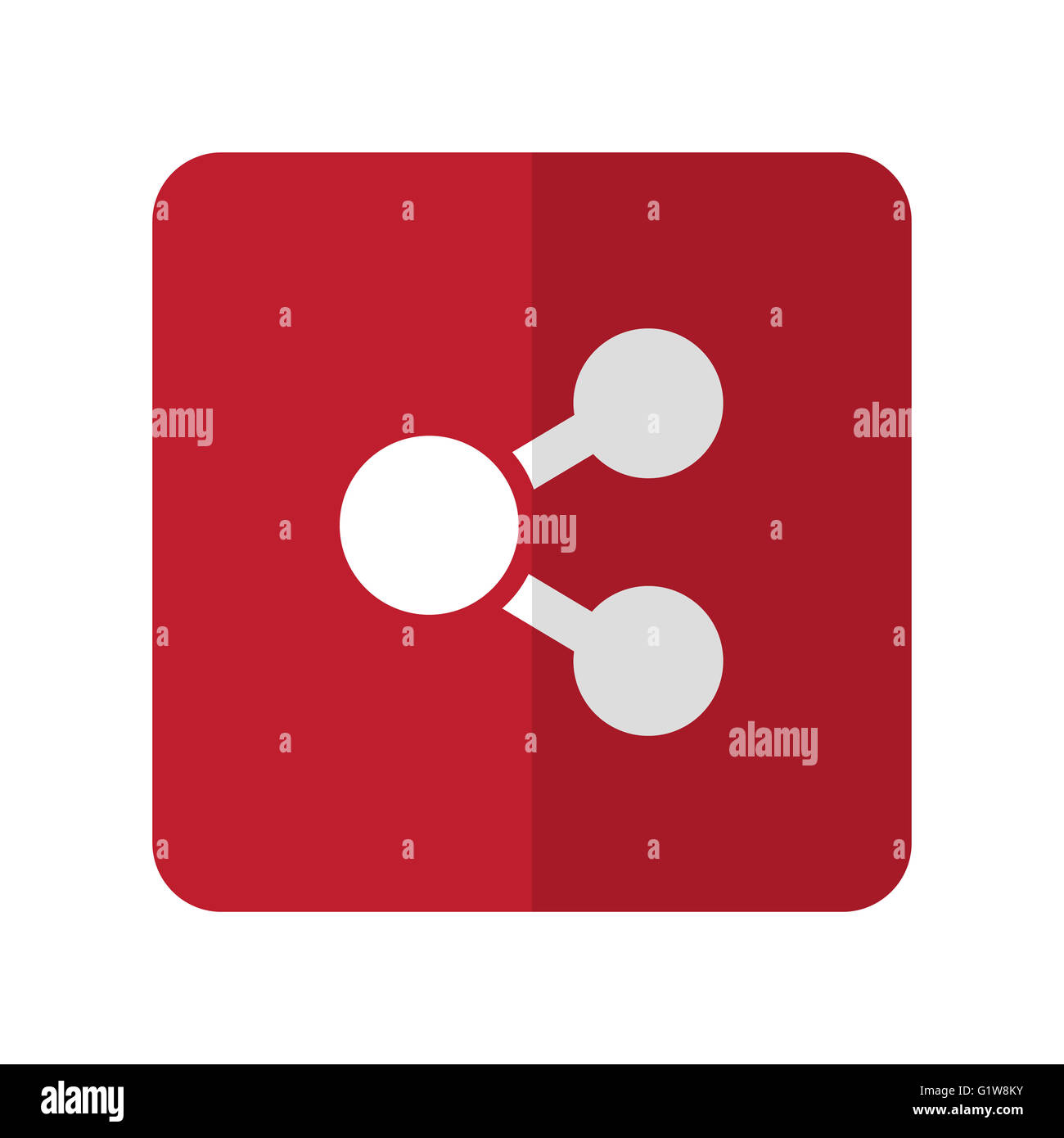 White share symbol on rounded hi-res stock photography and images - Alamy