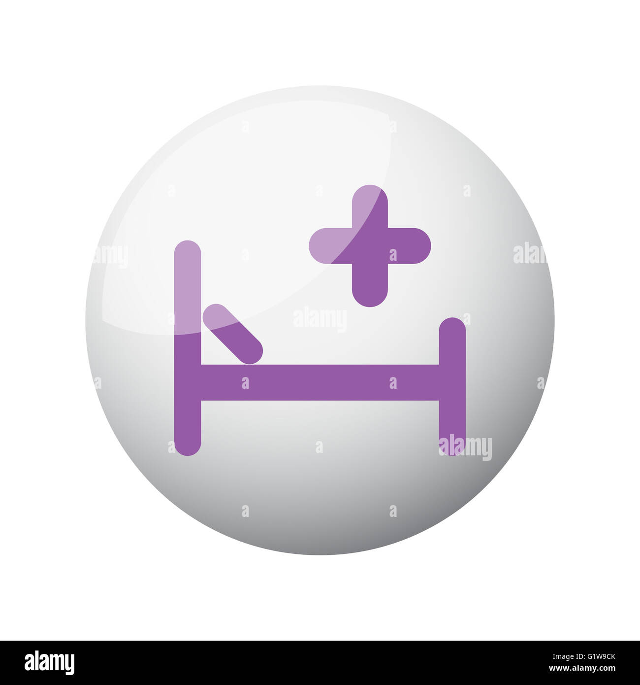 Hospital bed icon hi-res stock photography and images - Alamy