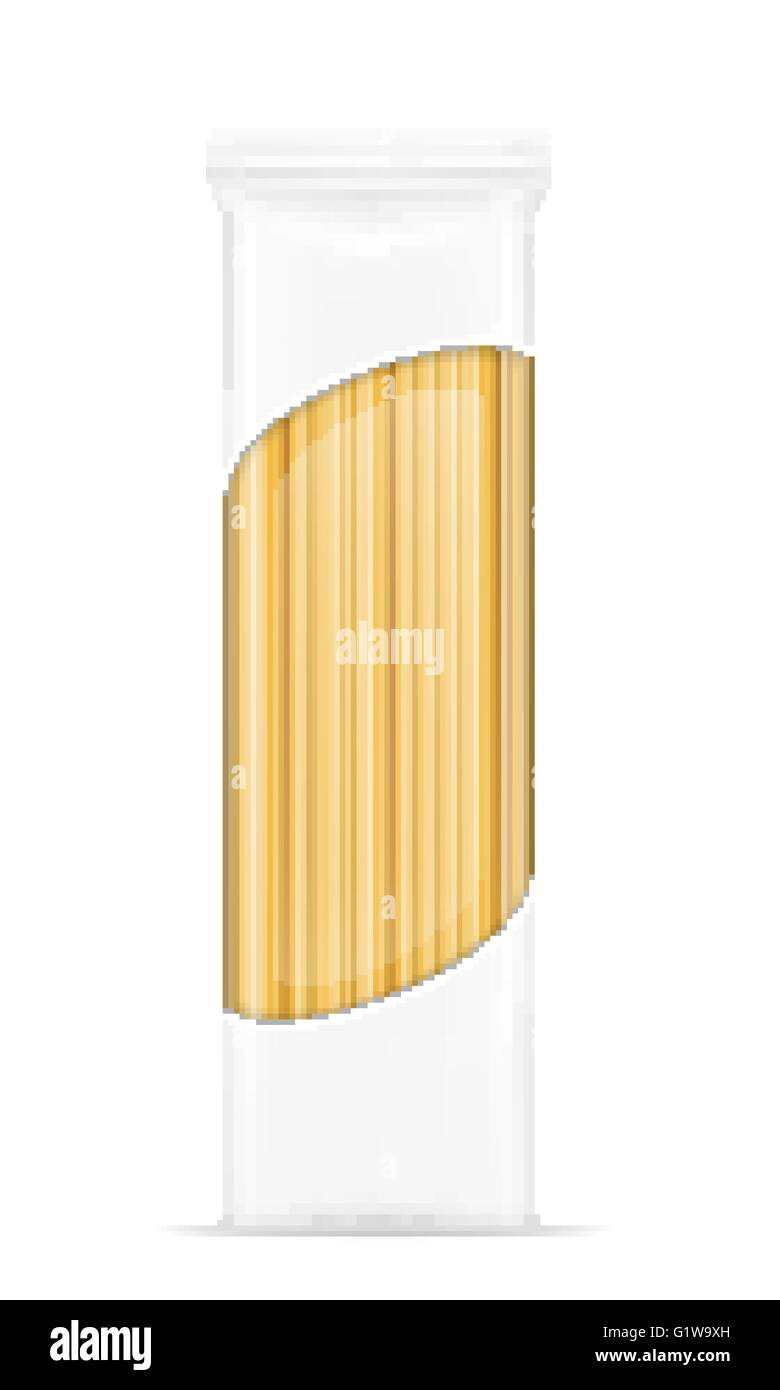 pasta in packaging vector illustration isolated on white background ...