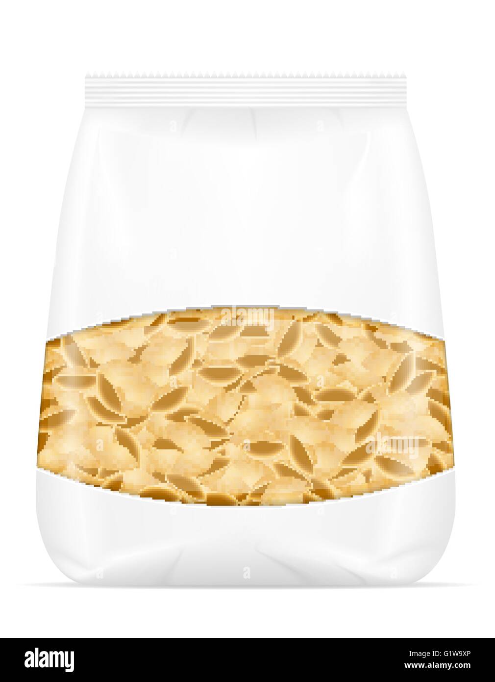 pasta in packaging vector illustration isolated on white background ...