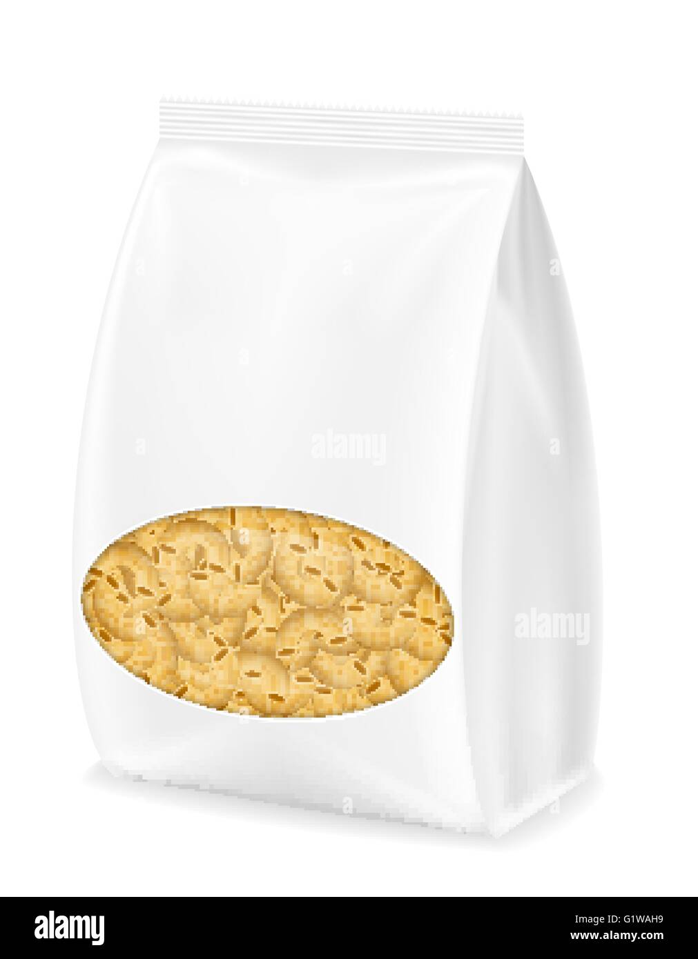 pasta in packaging vector illustration isolated on white background