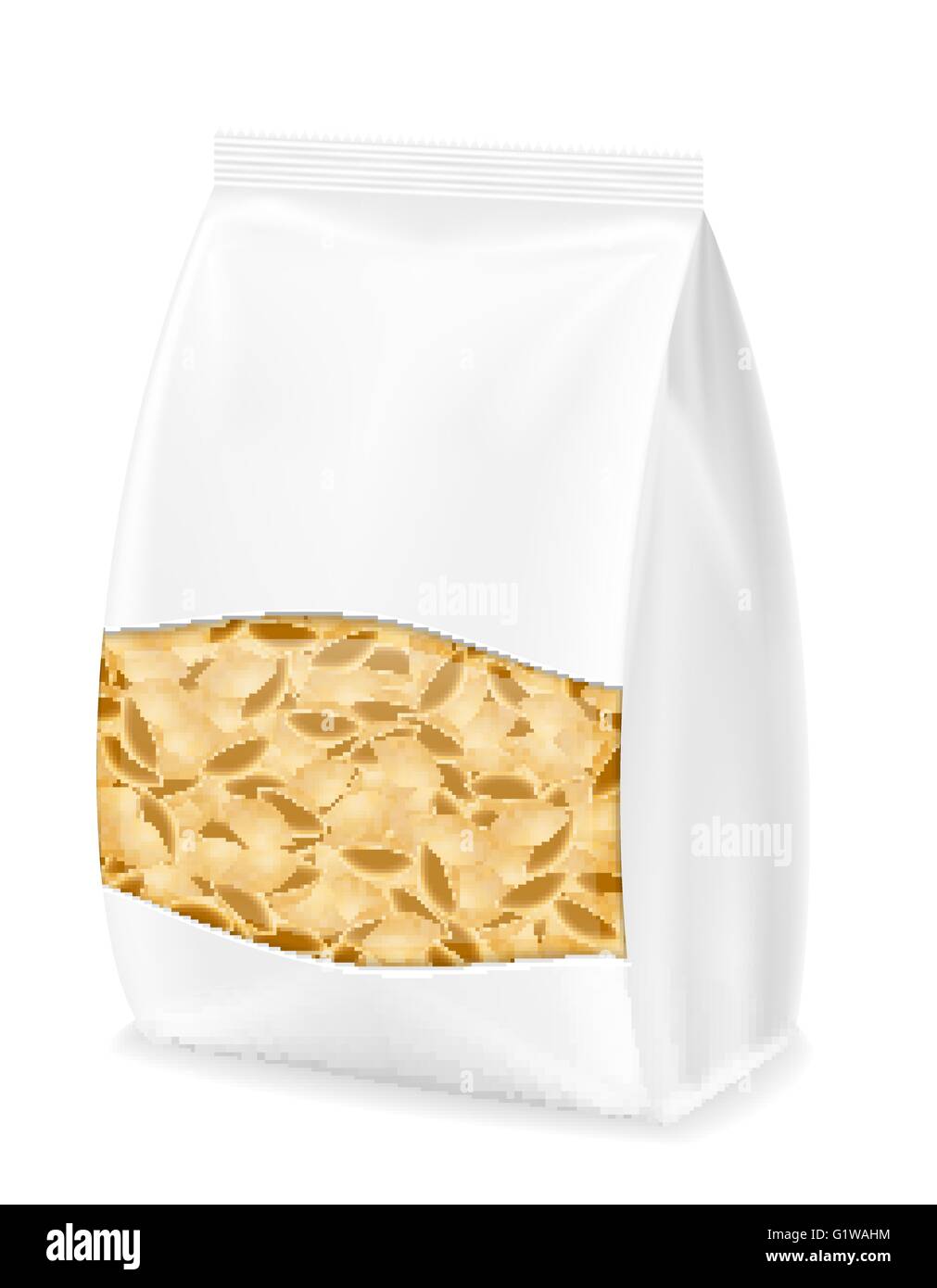 pasta in packaging vector illustration isolated on white background ...