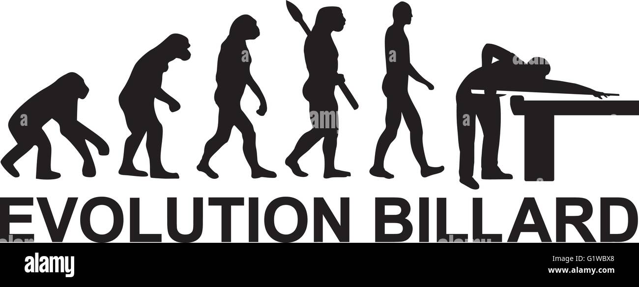 Pool Evolution Billiards history Stock Vector Images - Alamy