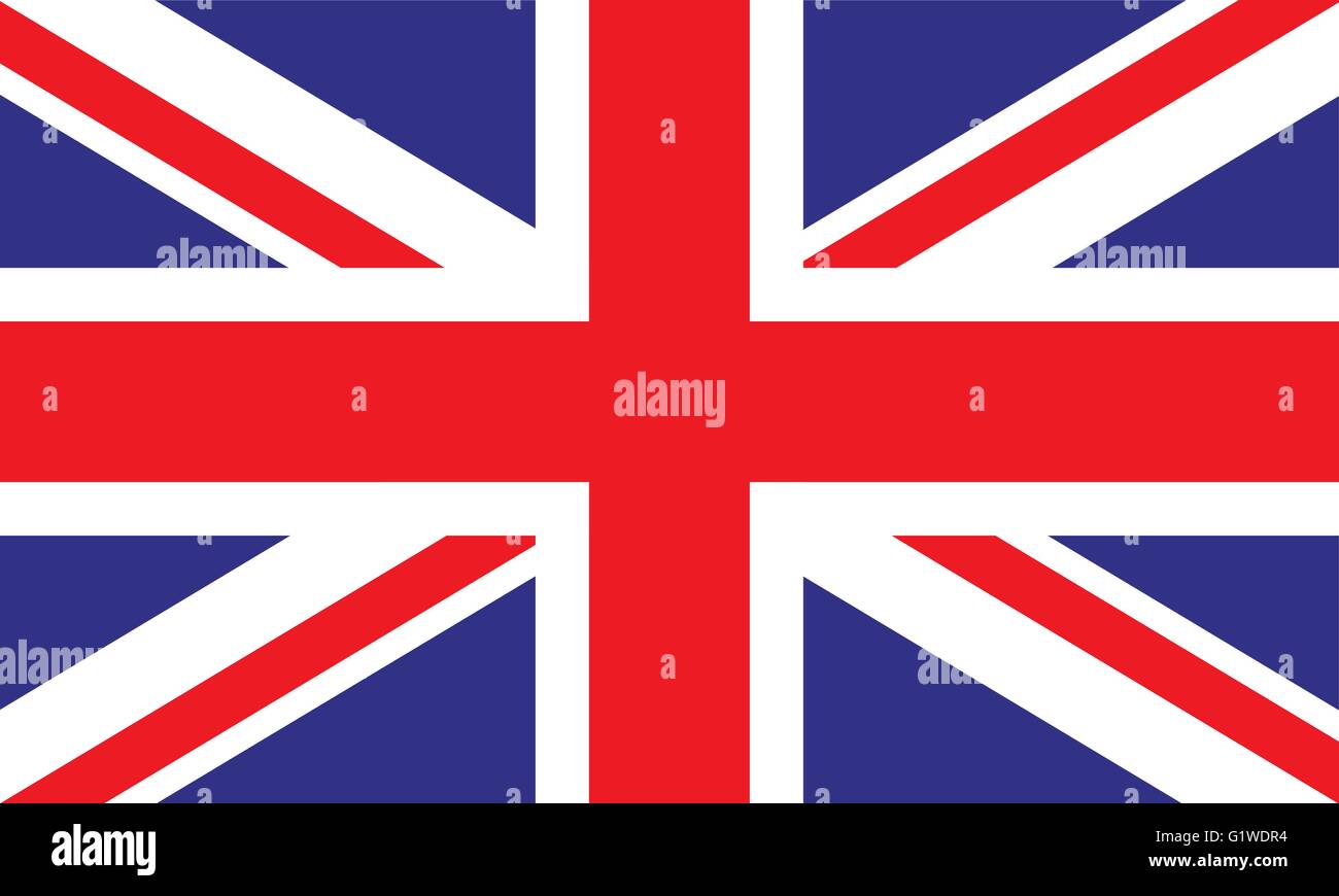 Union Jack Flag for Great Britain Stock Vector