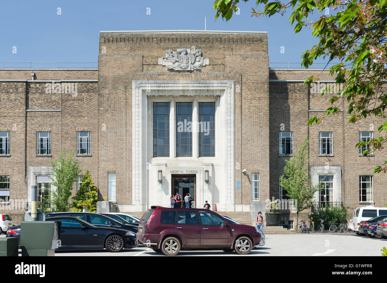 Birmingham Medical School building at Birmingham University in Stock